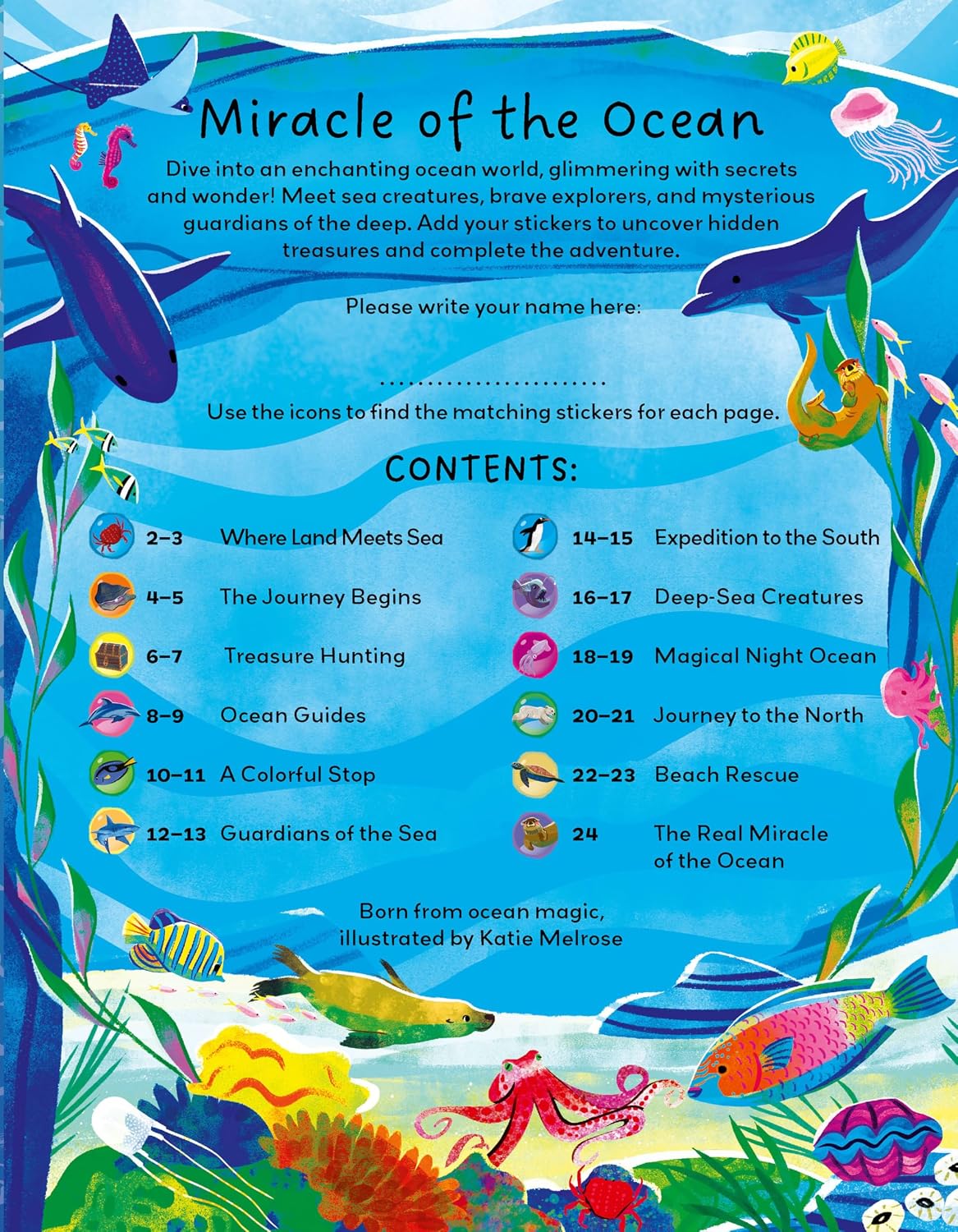 Deluxe Sticker Book: Miracle Of The Ocean