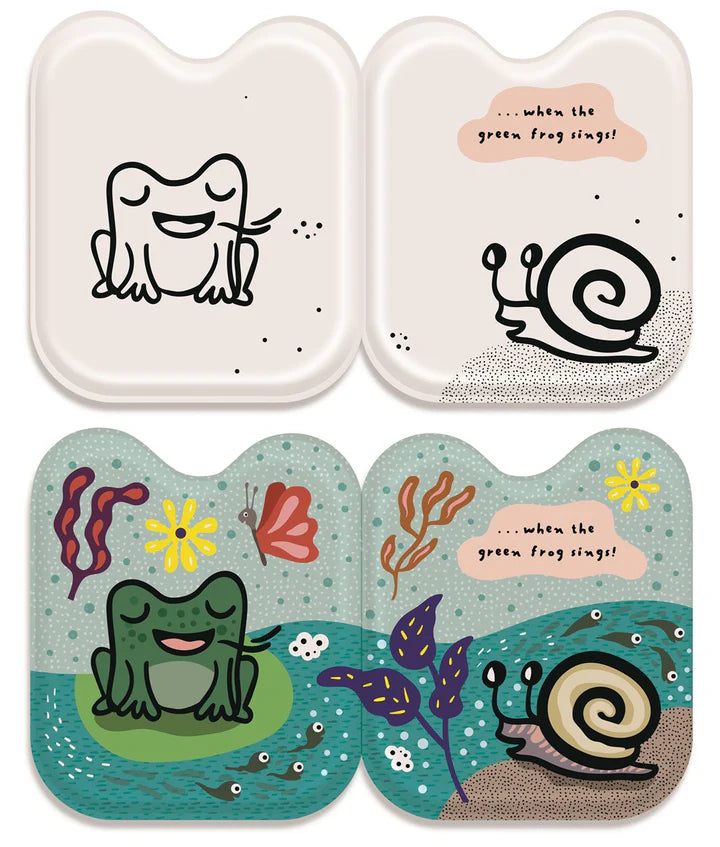 Wee Gallery Shaped Bath Books: Frog And Friends