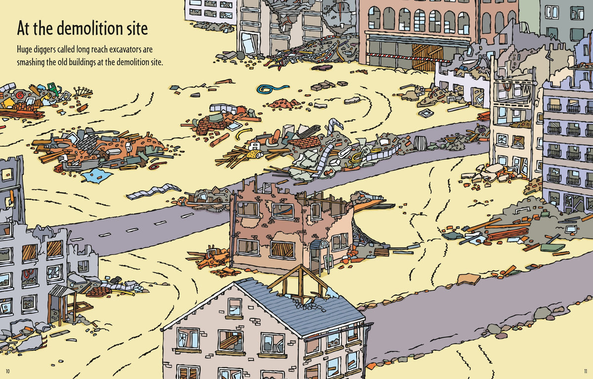 Usborne First Sticker Book: Diggers