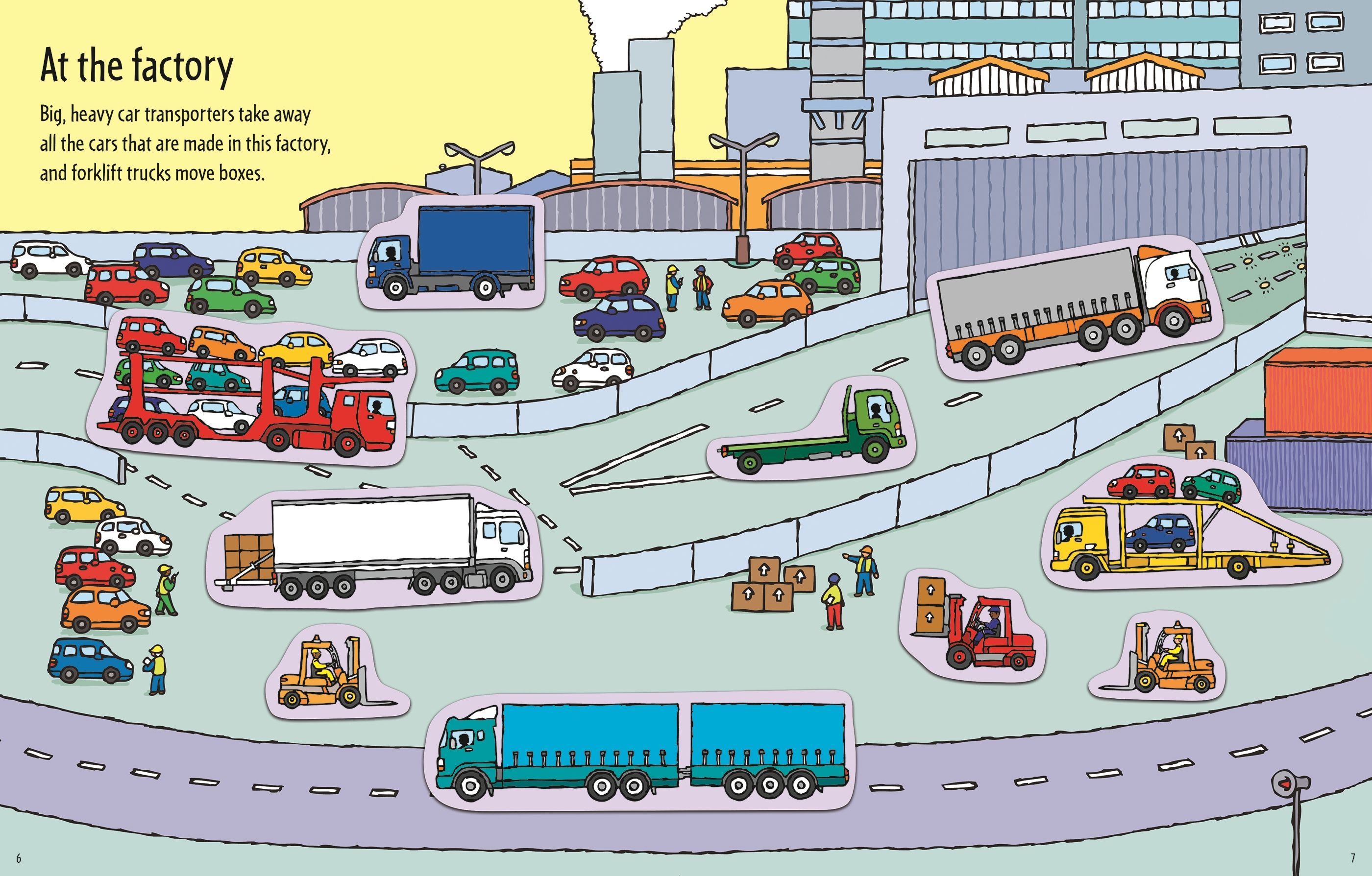 Usborne Sticker Book: Trucks