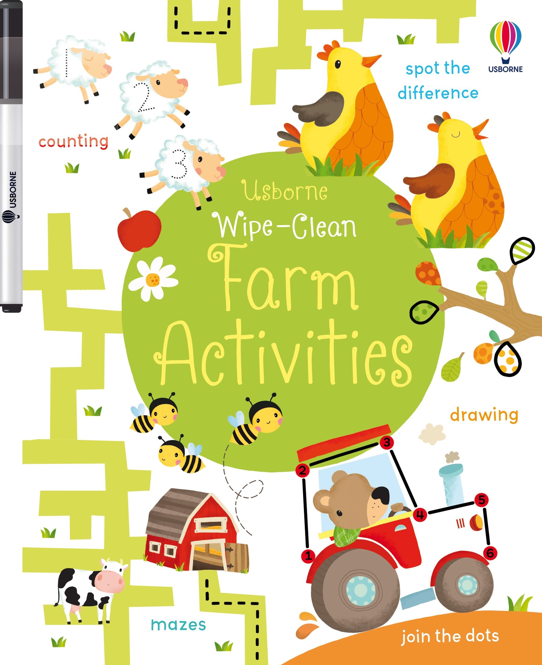 Usborne Wipe-Clean: Farm Activities