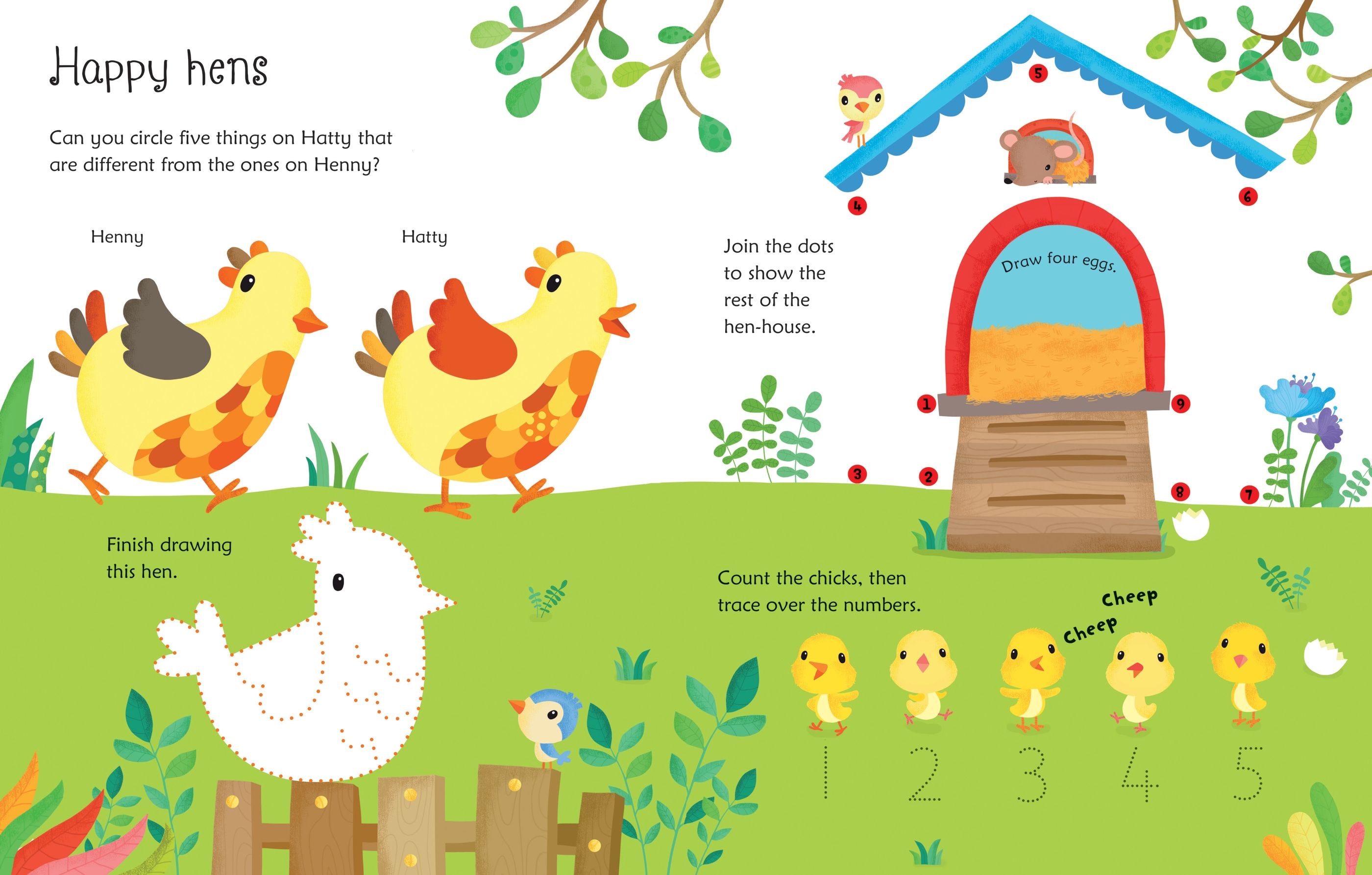 Usborne Wipe-Clean: Farm Activities