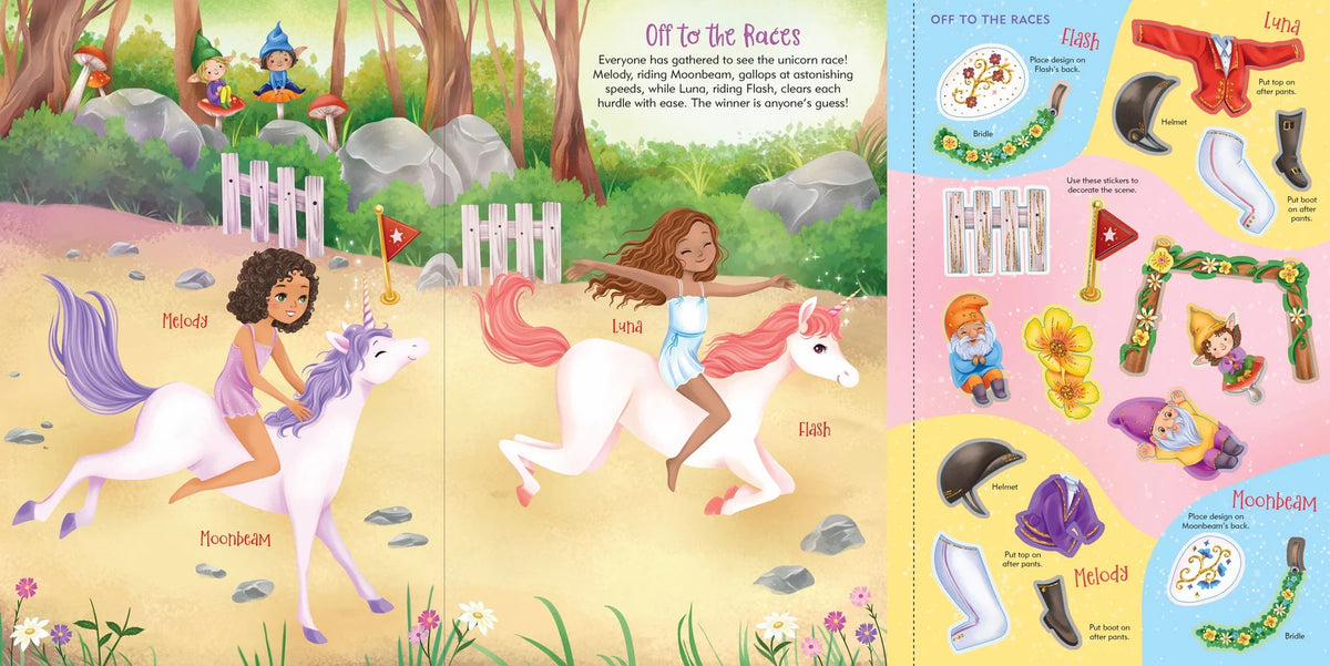Sticker Doll Dress-Up: Unicorns