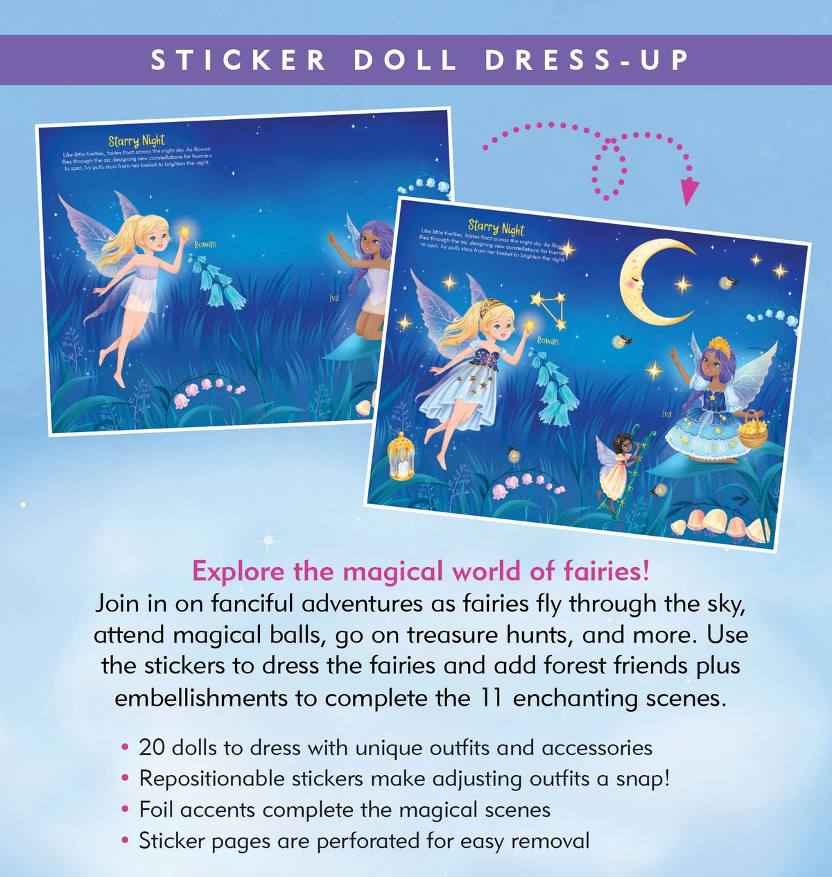 Sticker Doll Dress-Up: Fairies
