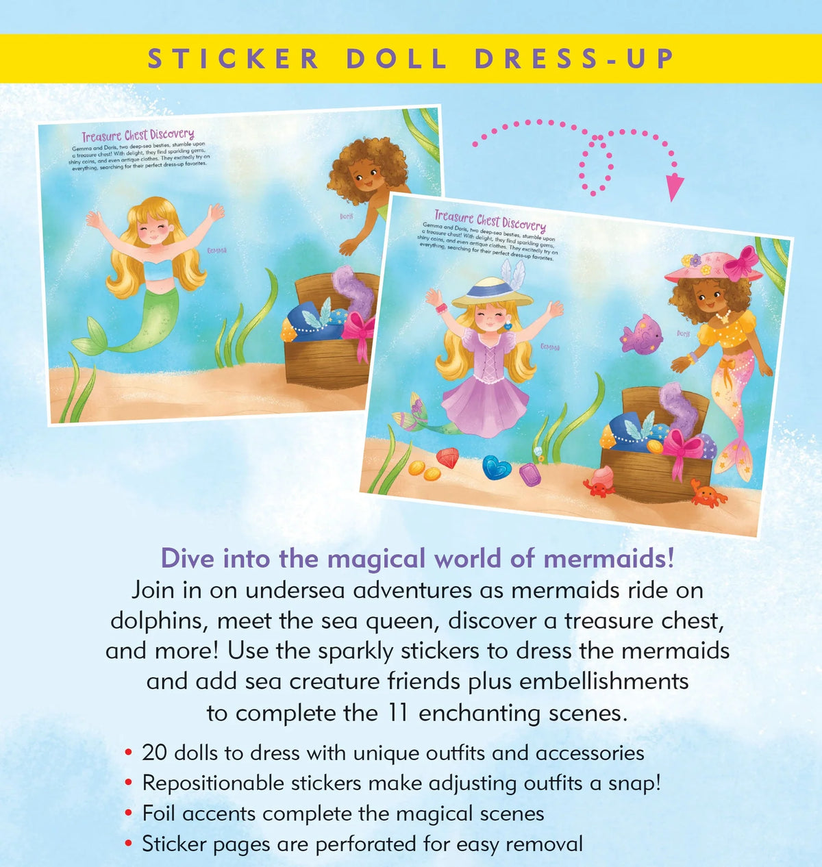 Sticker Doll Dress-Up: Mermaids