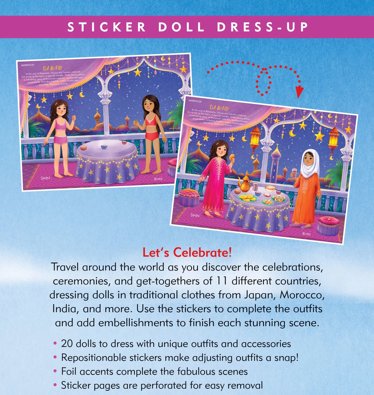 Sticker Doll Dress-Up: Across The Globe