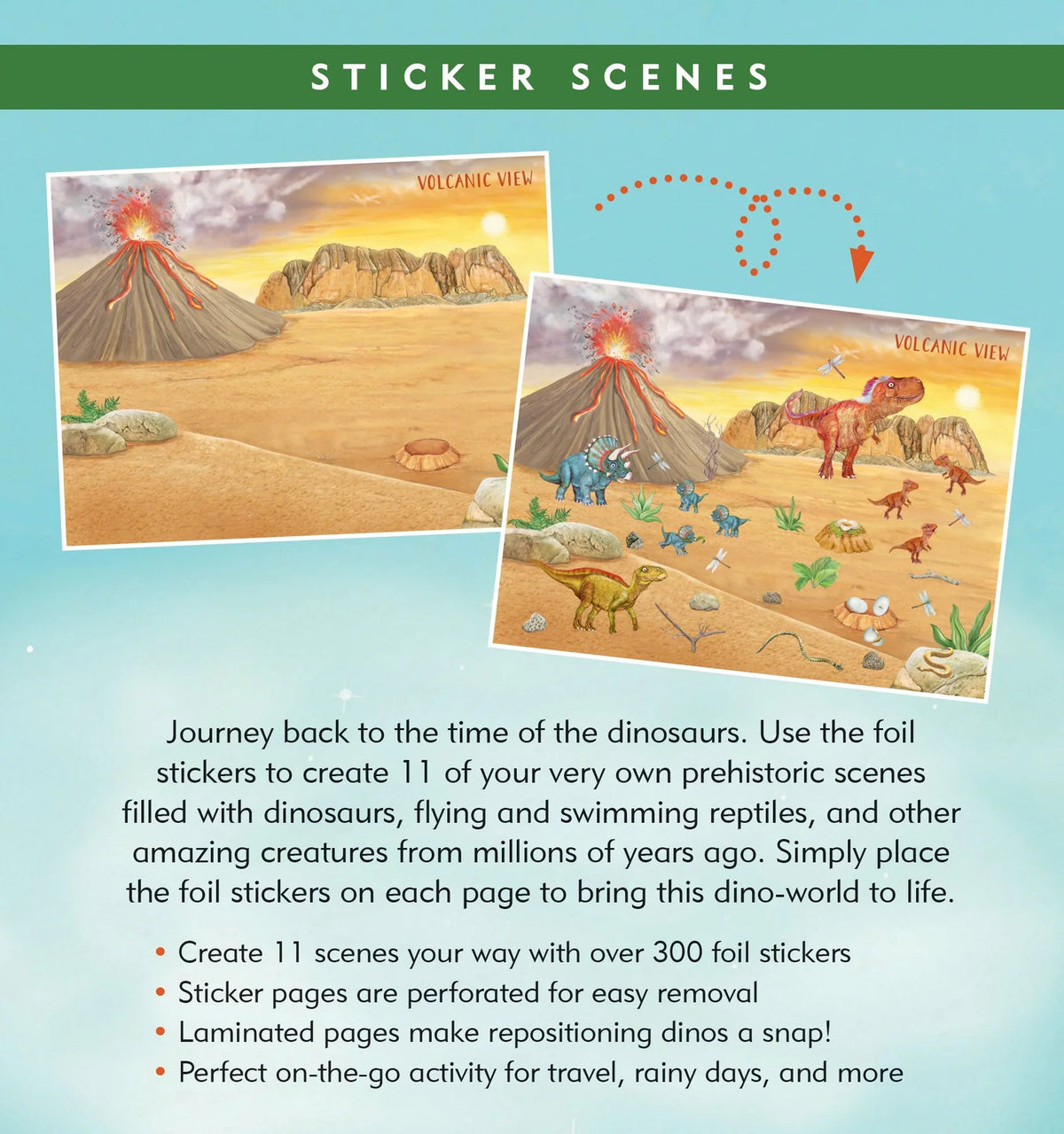 Sticker Scenes: Dinosaurs