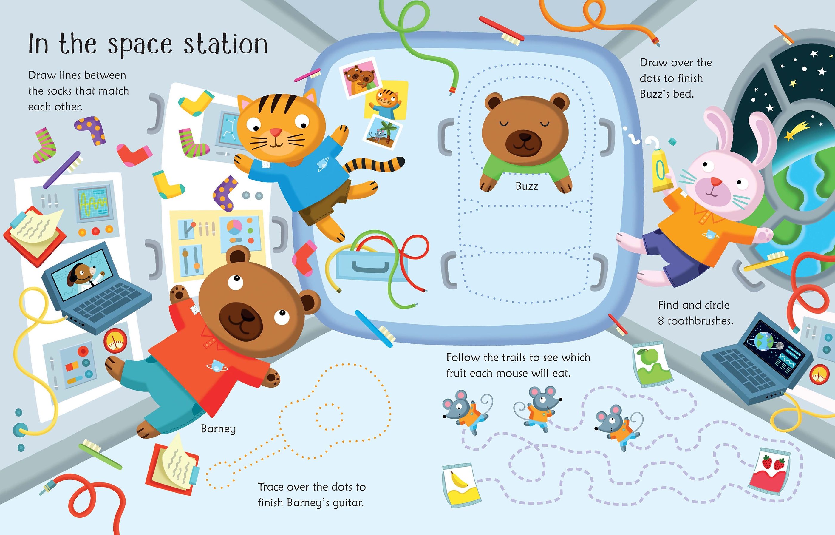 Usborne Wipe-Clean: Space Activities