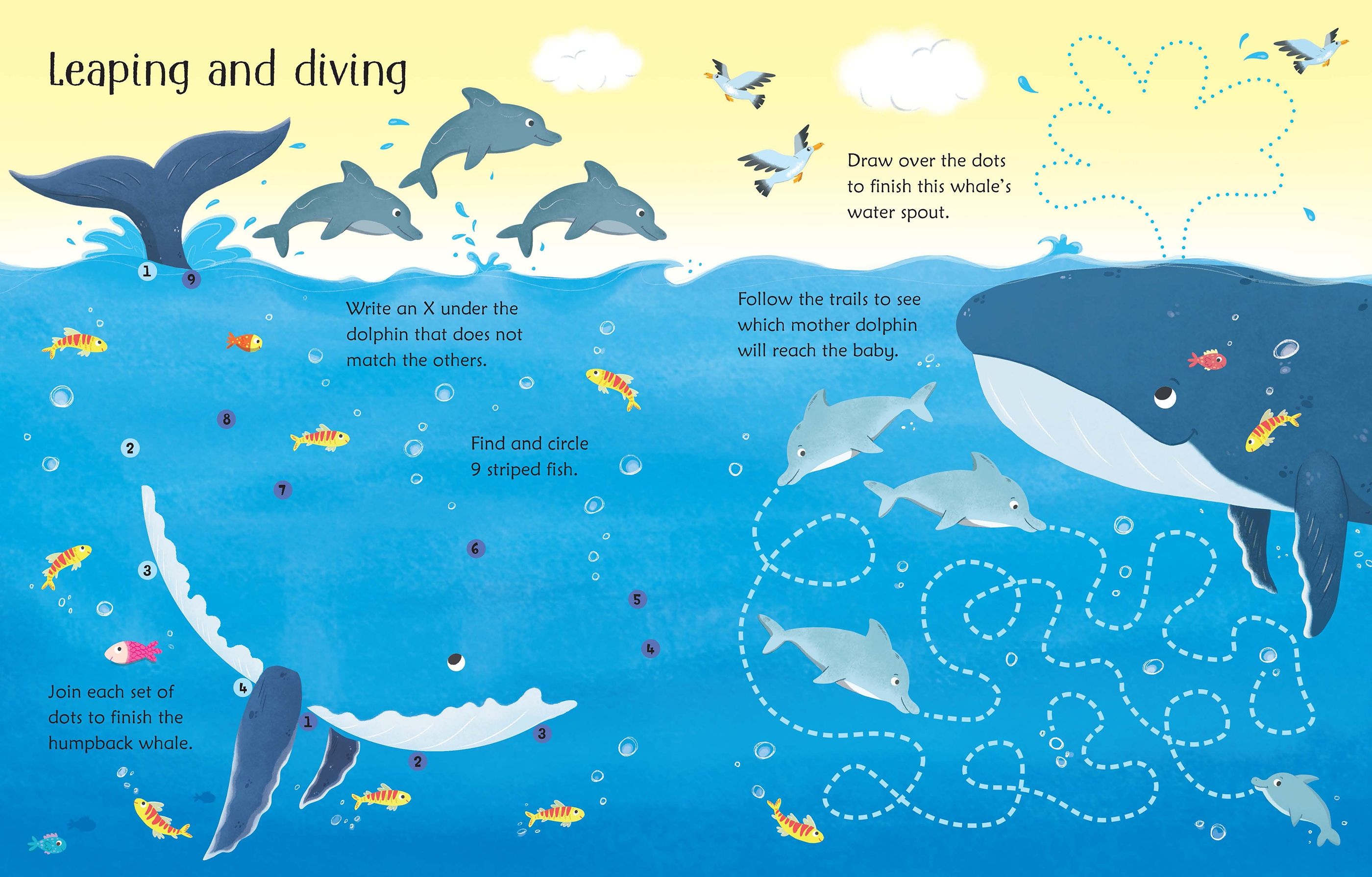 Usborne Wipe-Clean: Under the Sea Activities