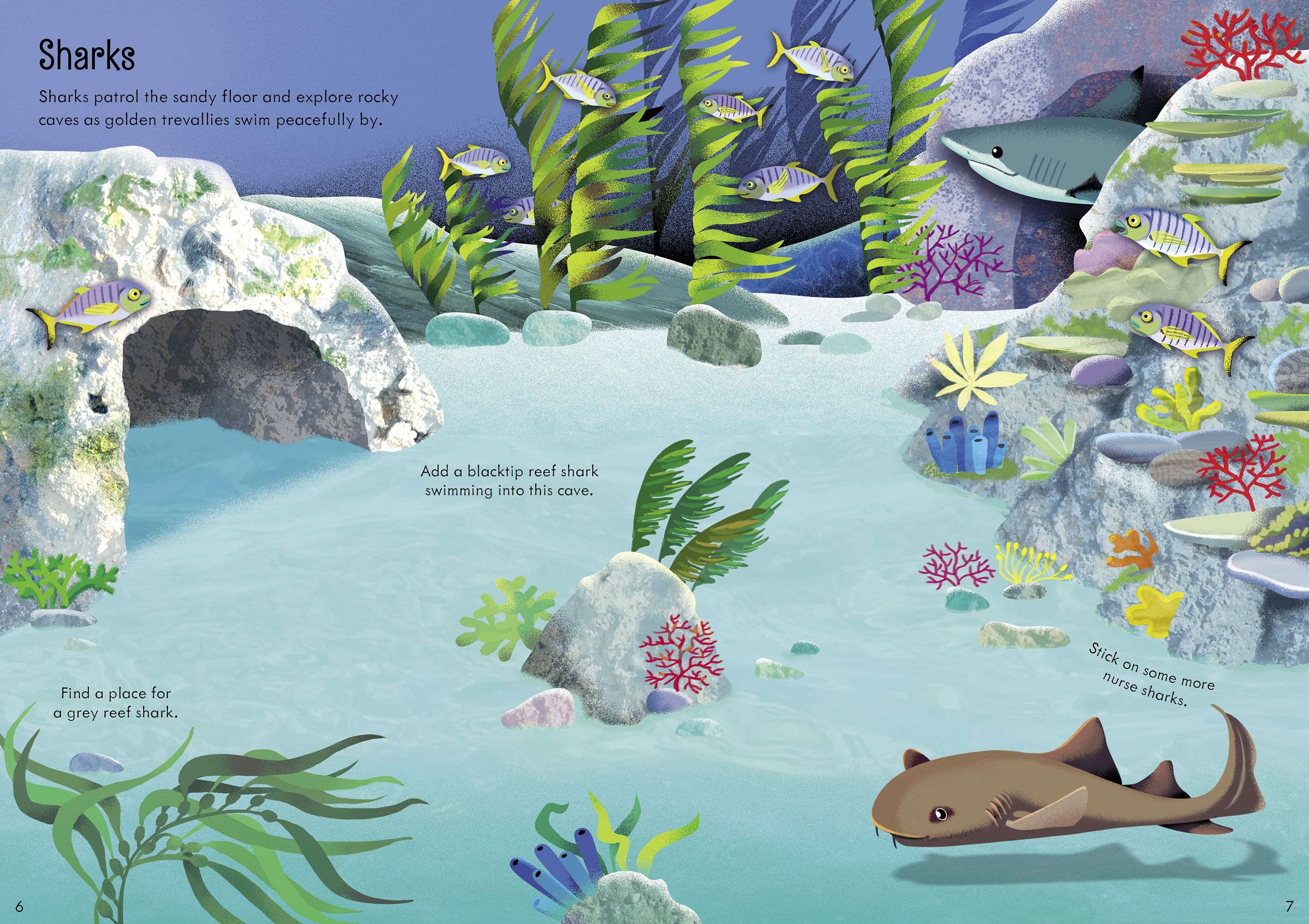Usborne Little First Stickers: Aquarium