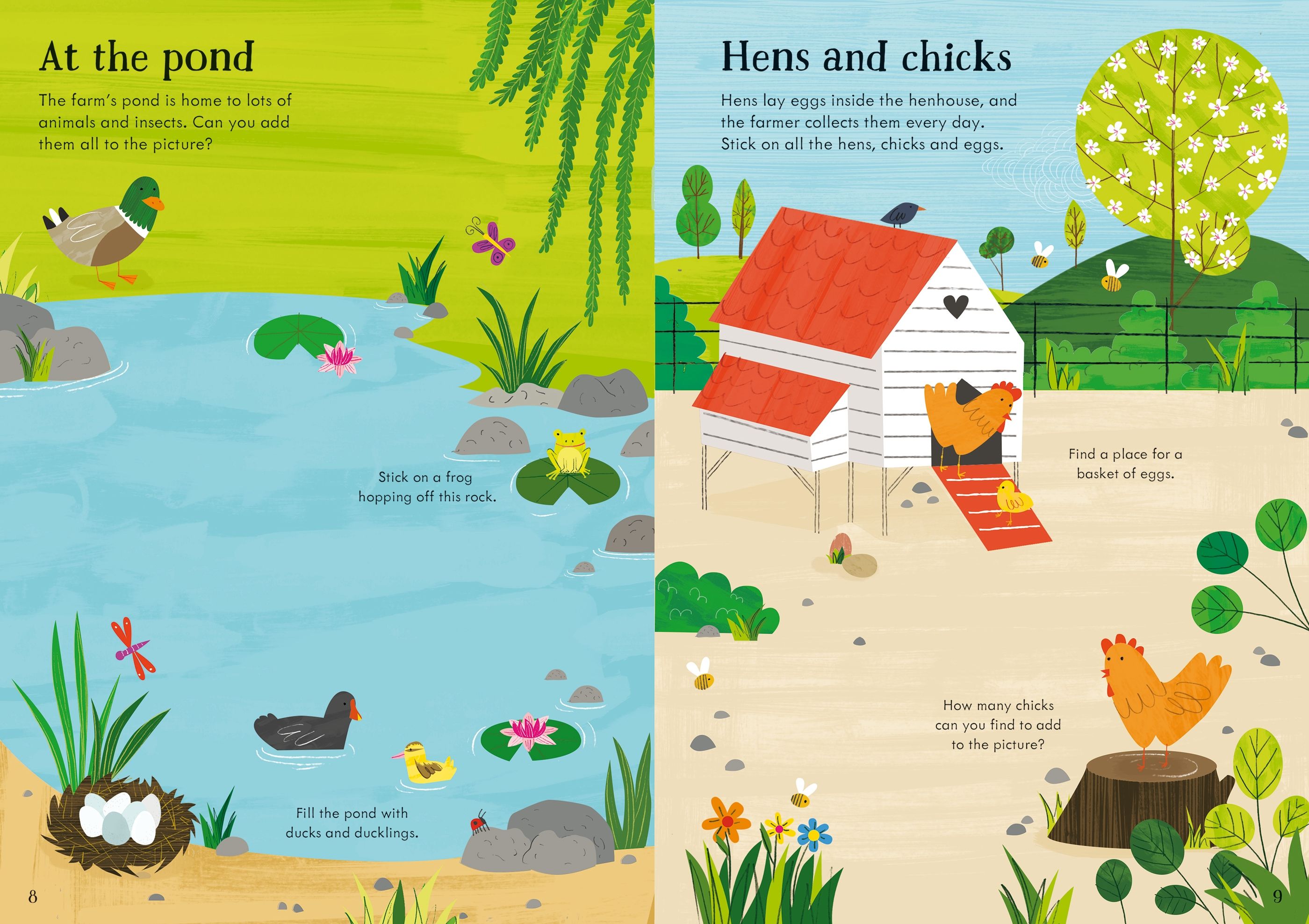 Usborne Little First Stickers: Farm