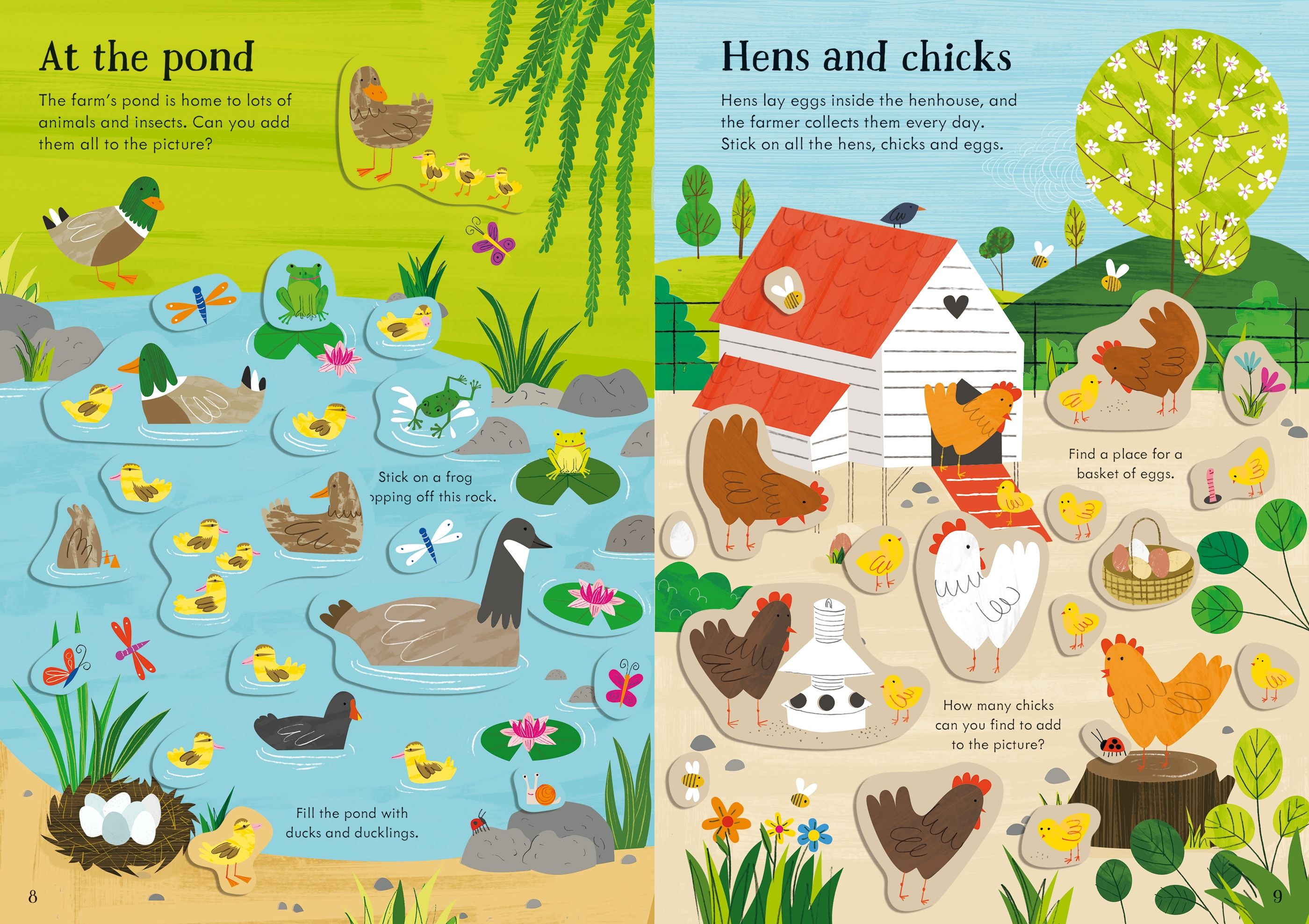 Usborne Little First Stickers: Farm