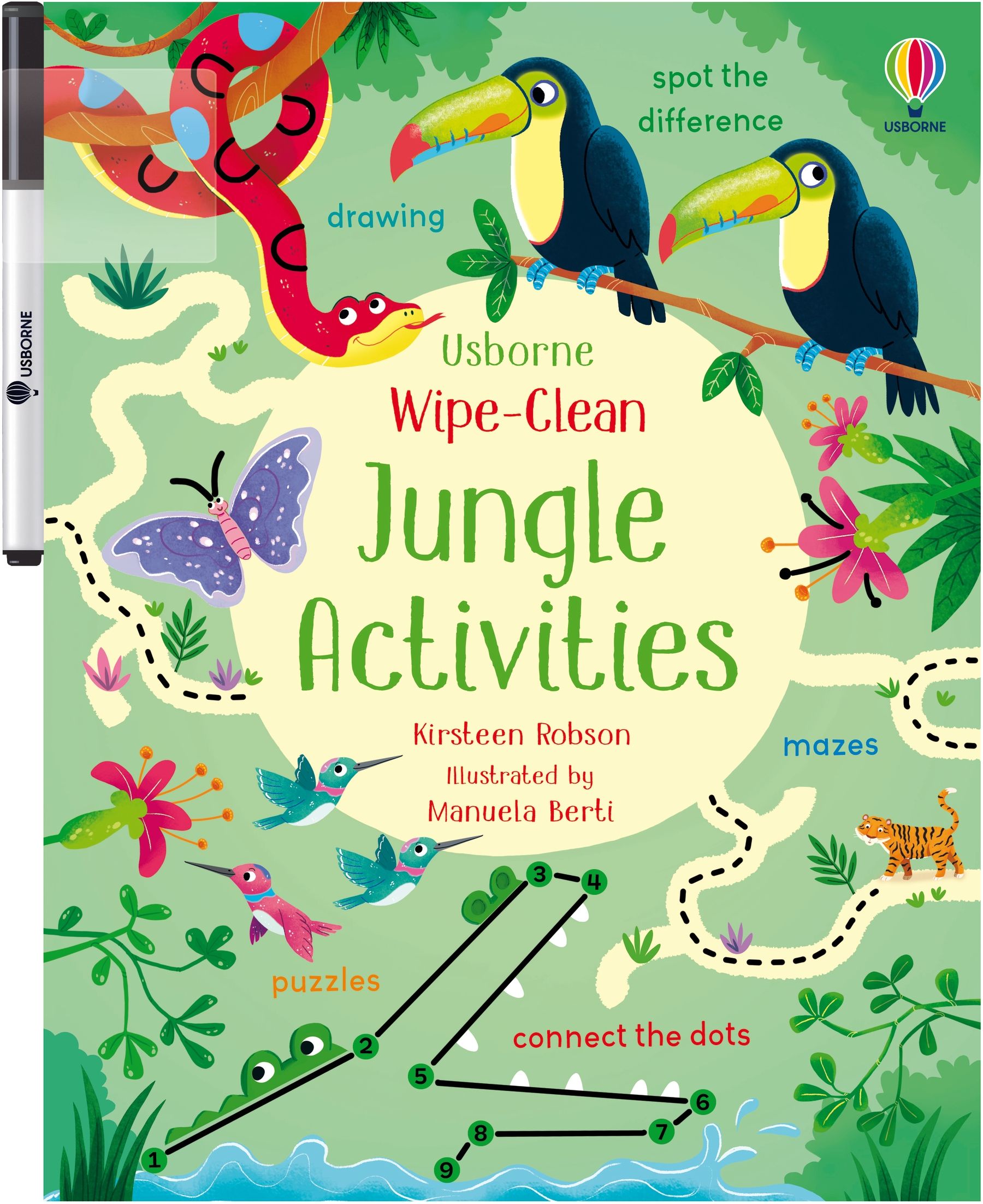 Usborne Wipe-Clean: Jungle Activities
