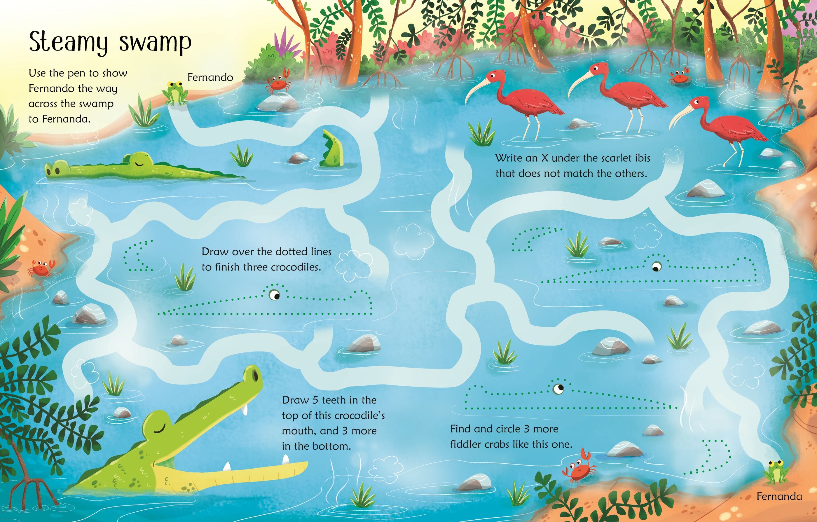 Usborne Wipe-Clean: Jungle Activities
