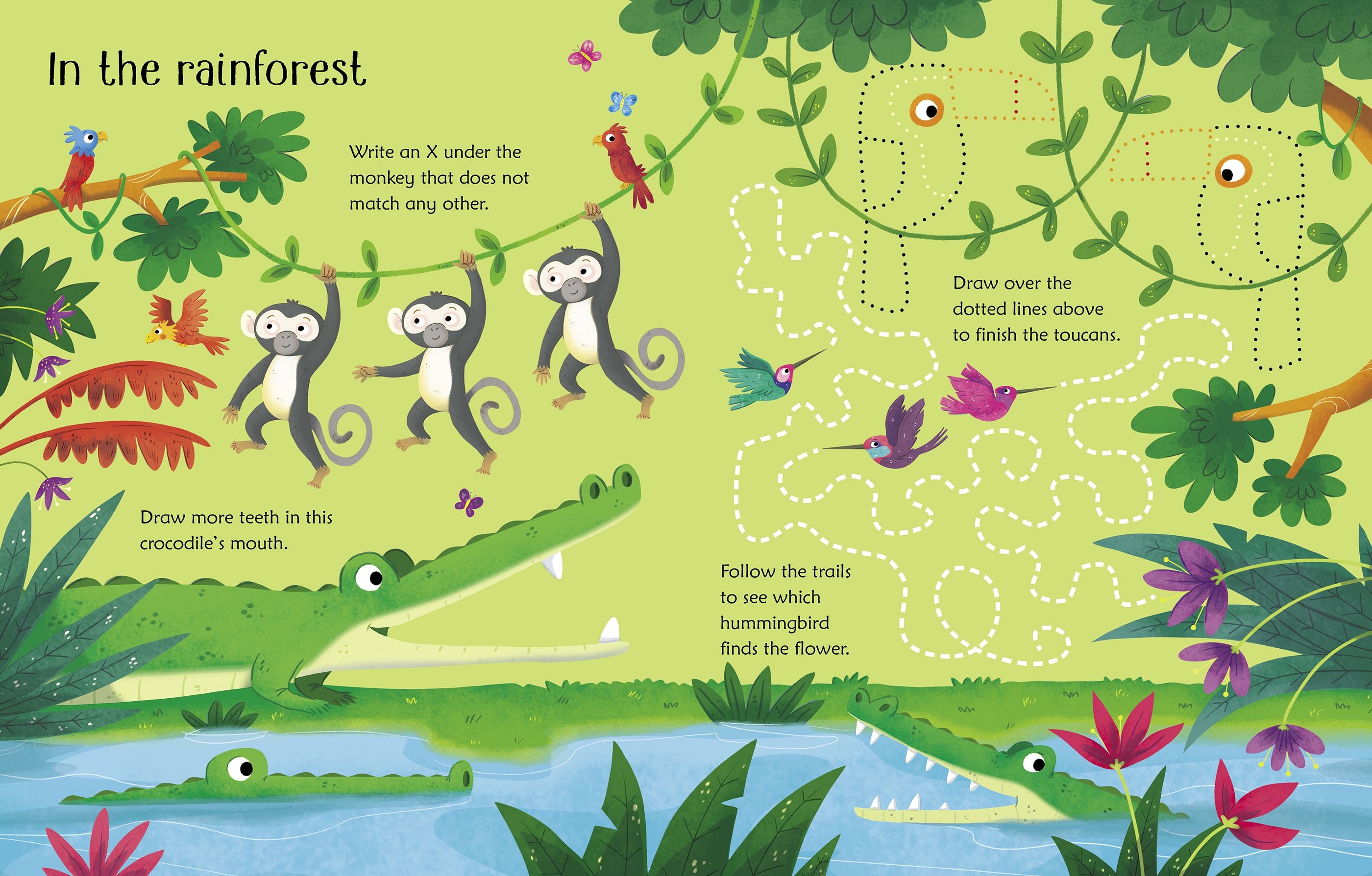 Usborne Wipe-Clean: Animal Activities