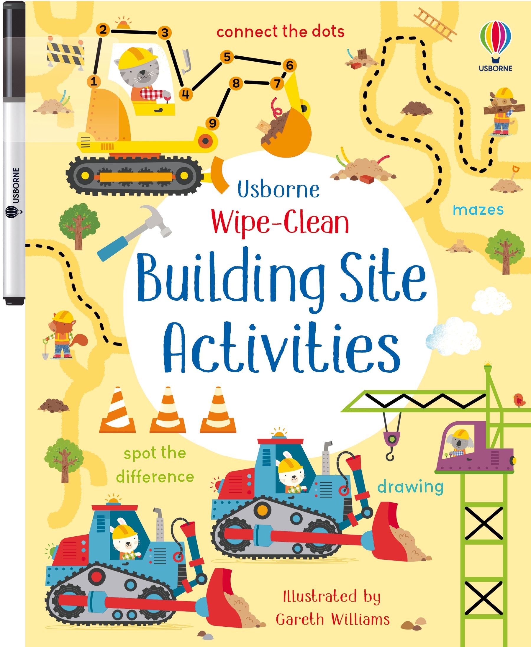 Usborne Wipe-Clean: Building Site Activities