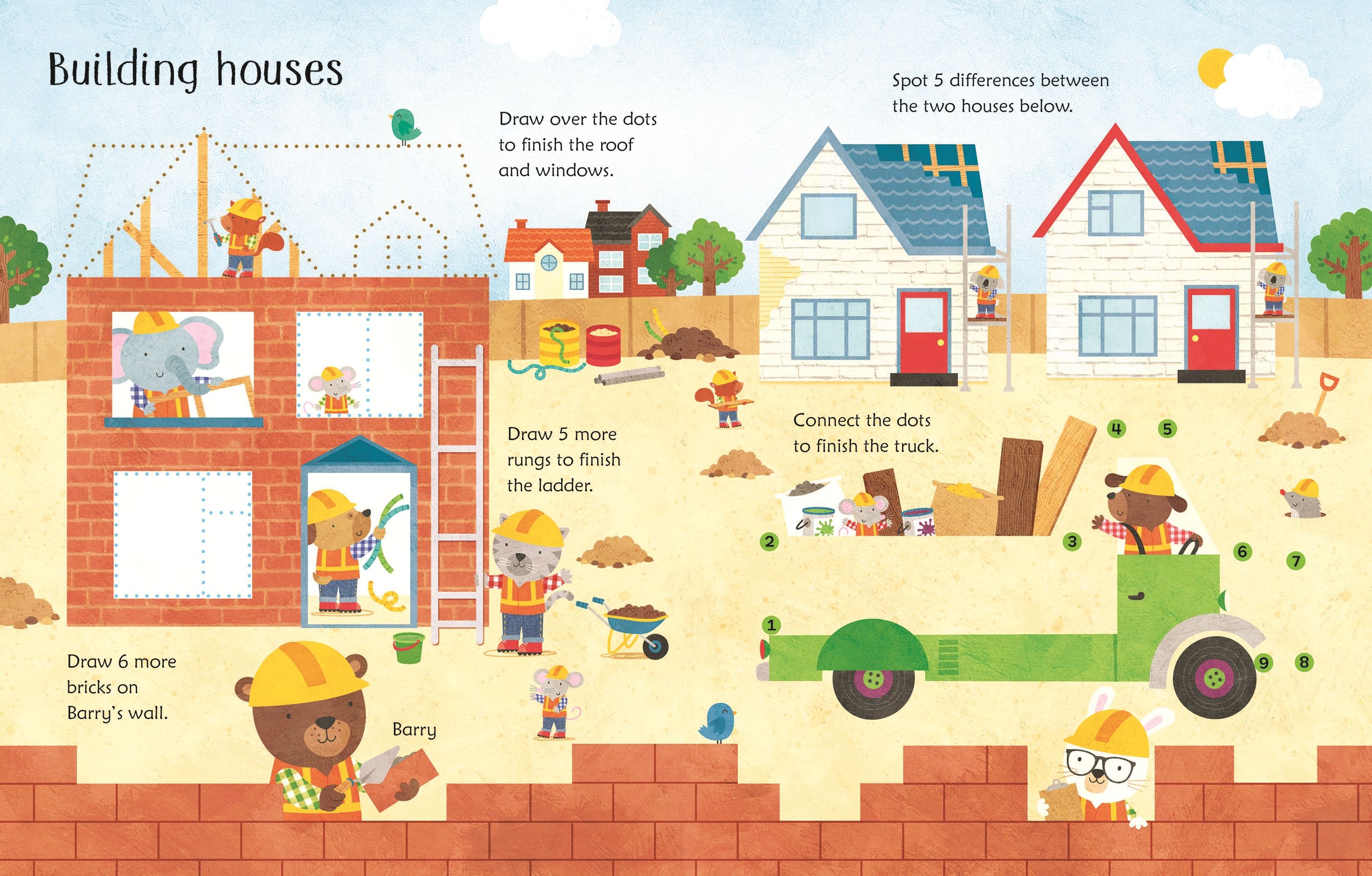 Usborne Wipe-Clean: Building Site Activities