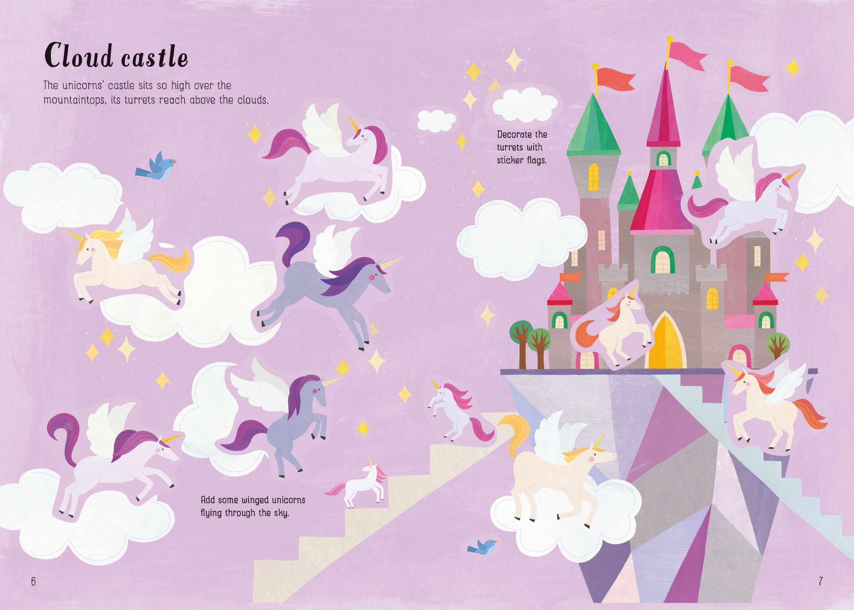 Usborne Little First Stickers Unicorns