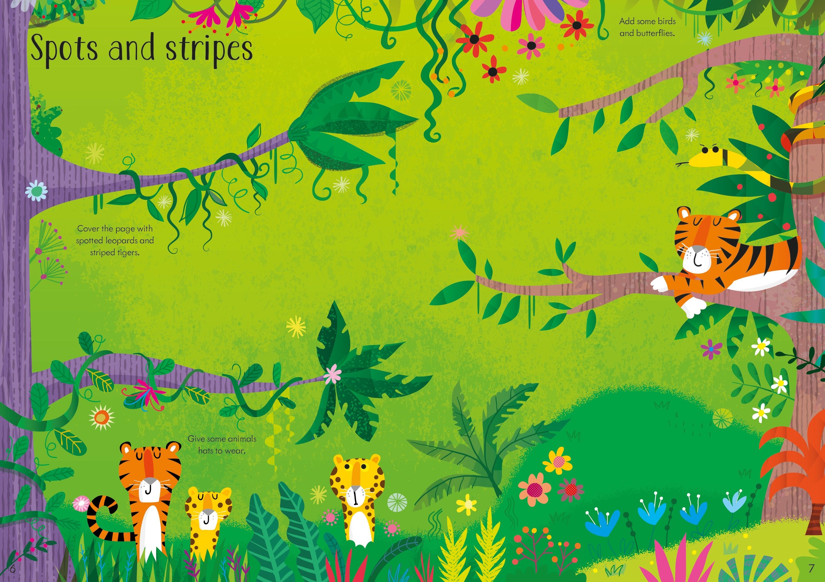 Usborne Little First Stickers: Jungle