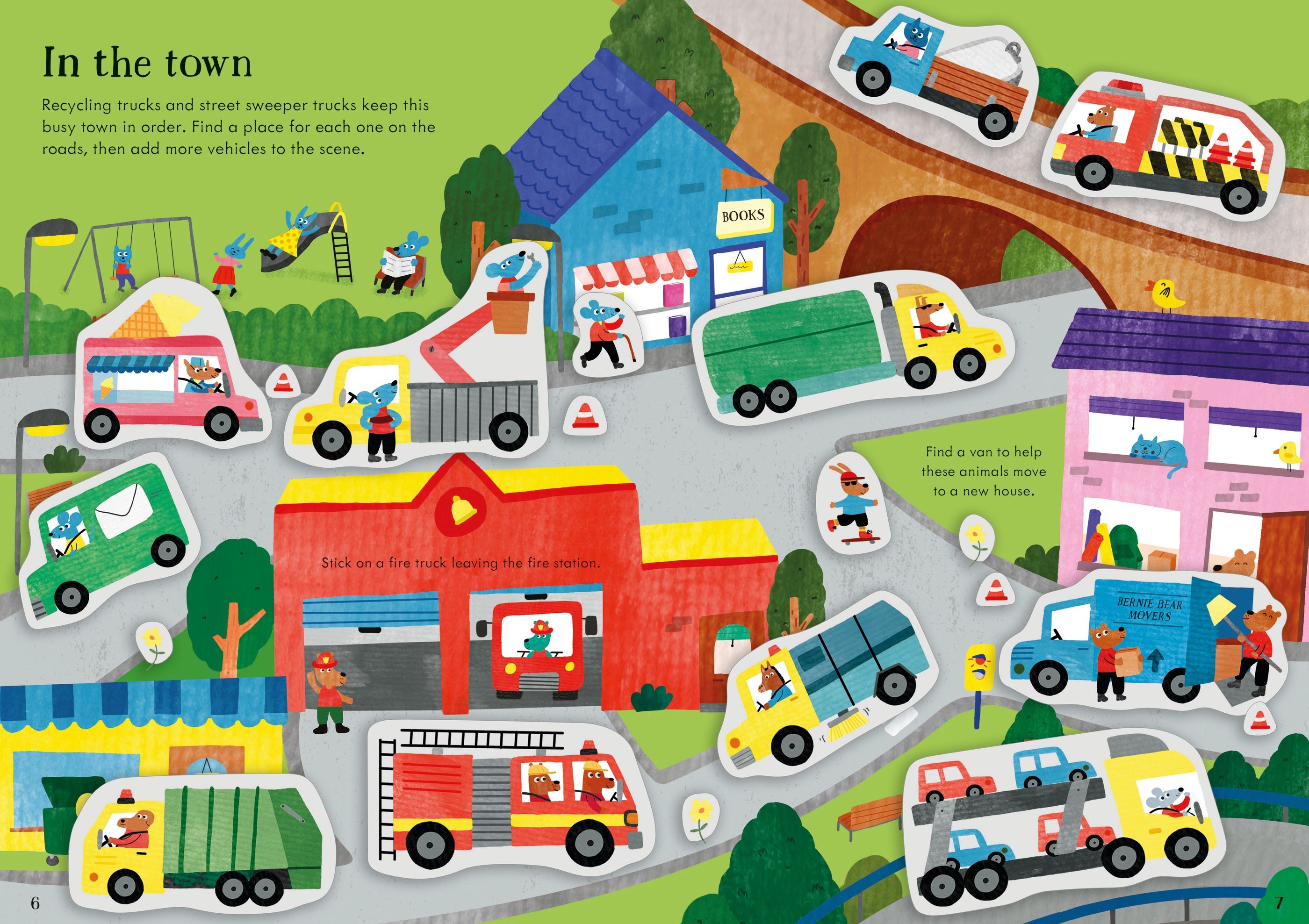 Usborne Little First Stickers: Tractors and Trucks