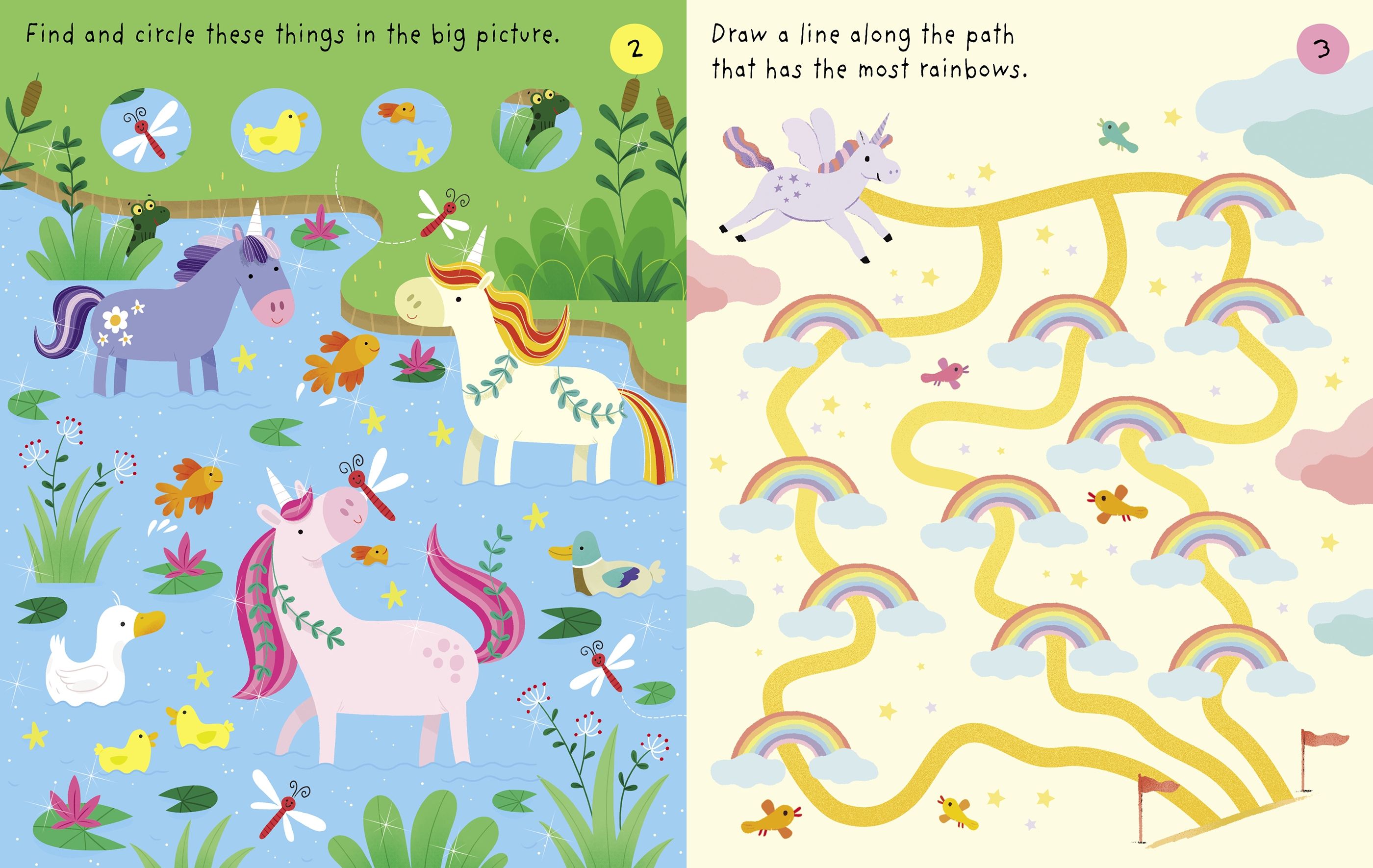 Usborne Little Childrens Unicorns Pad