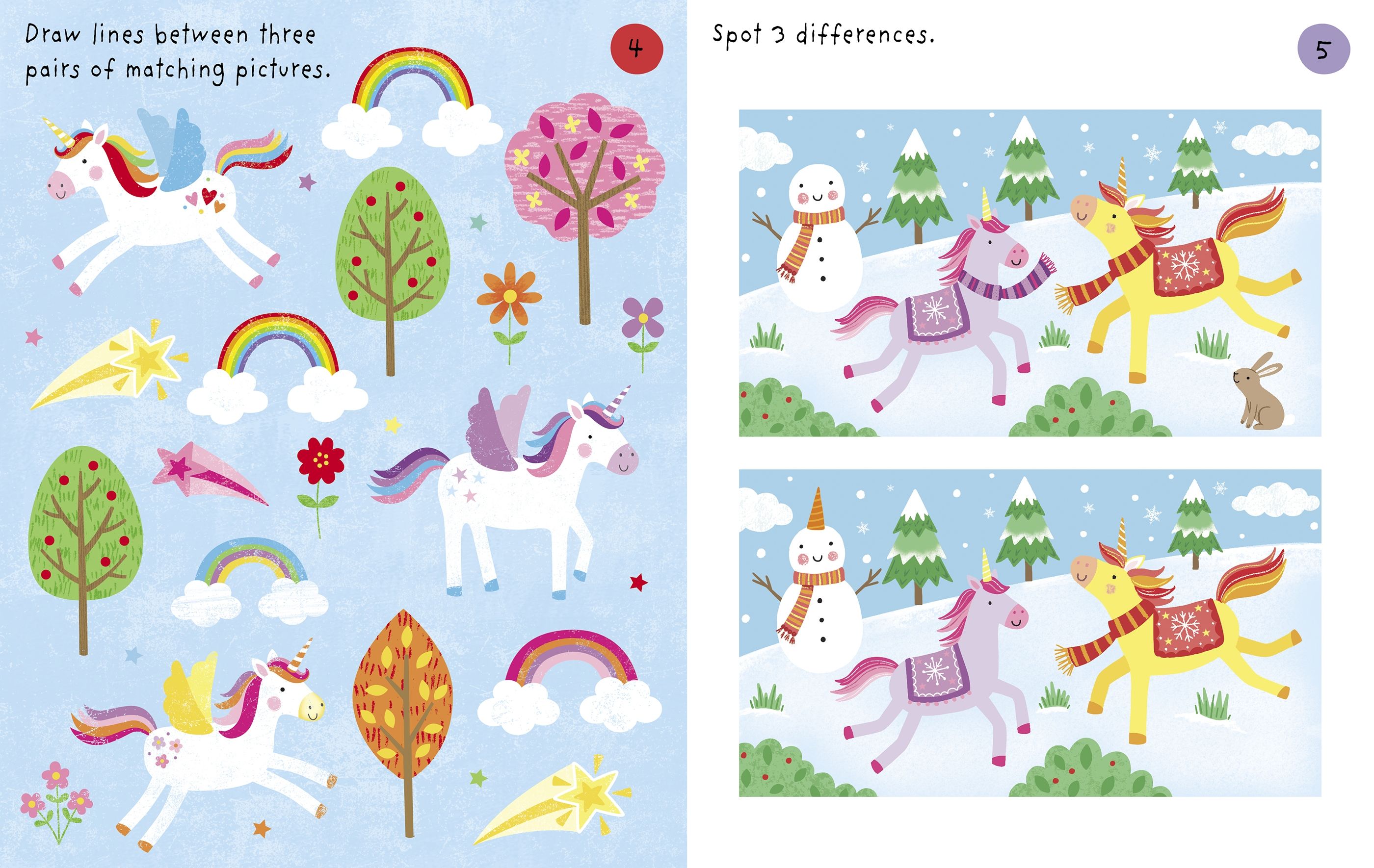 Usborne Little Childrens Unicorns Pad