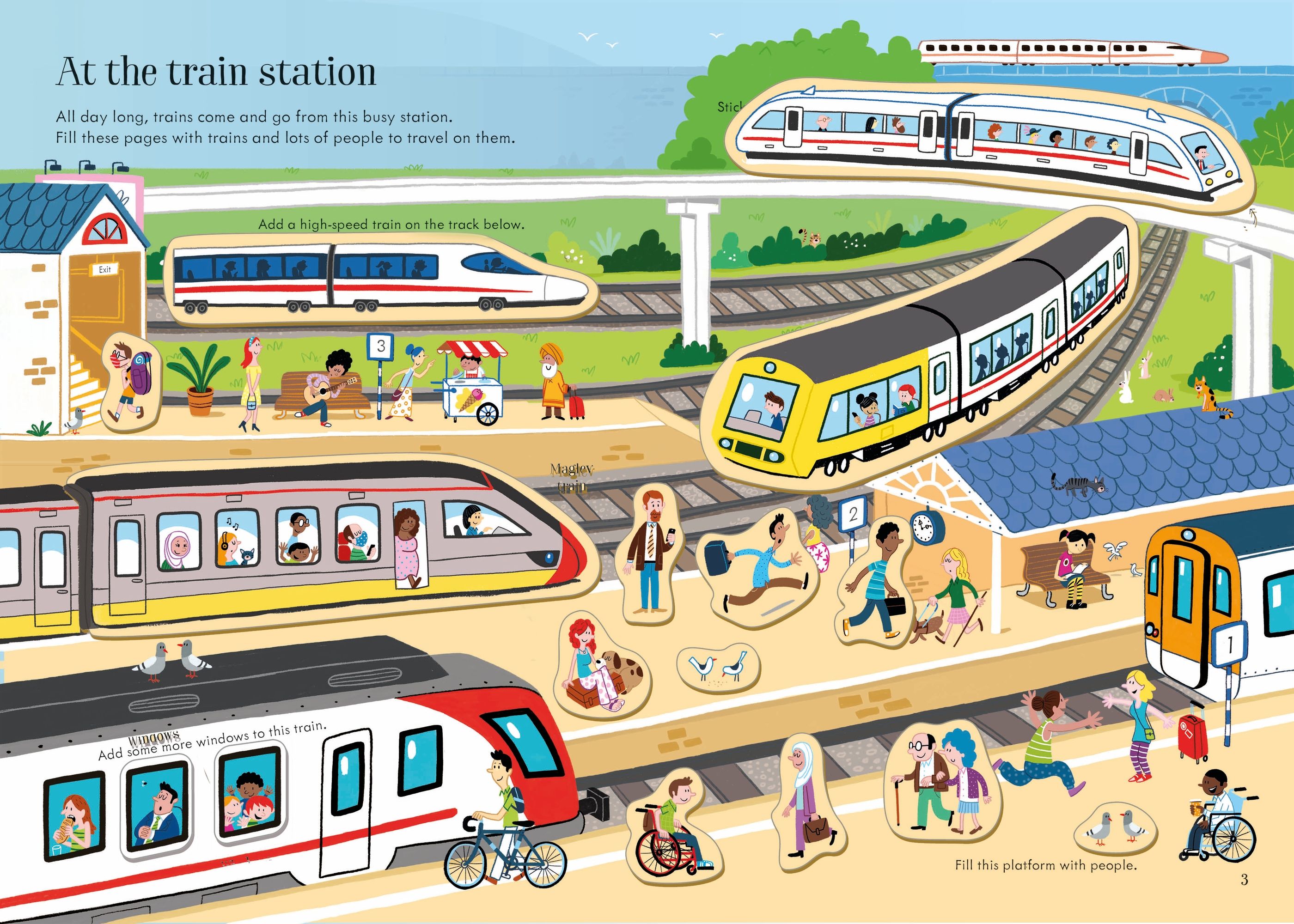 Usborne Little First Stickers Travel