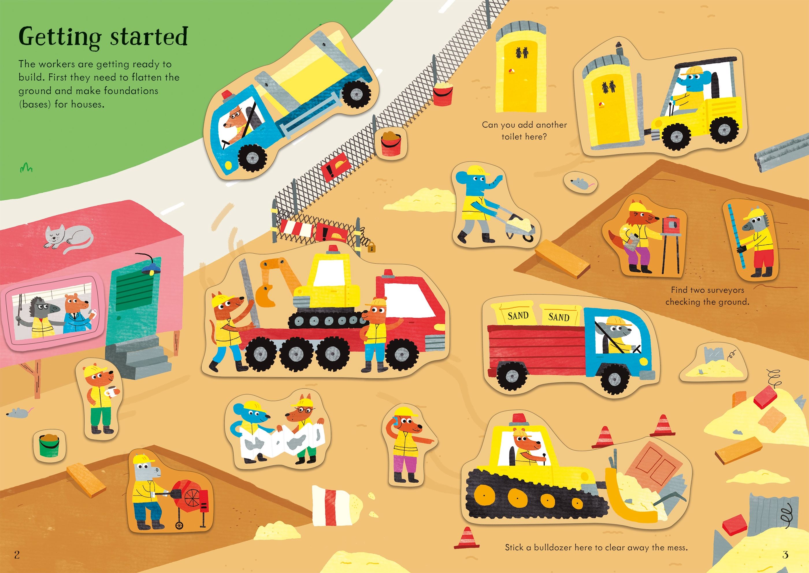 Usborne Little First Stickers Building Site
