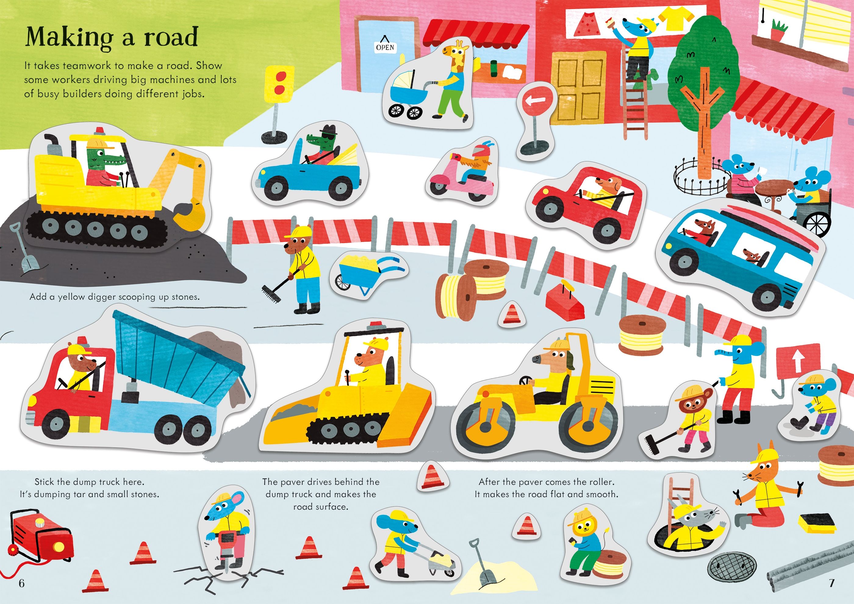 Usborne Little First Stickers Building Site