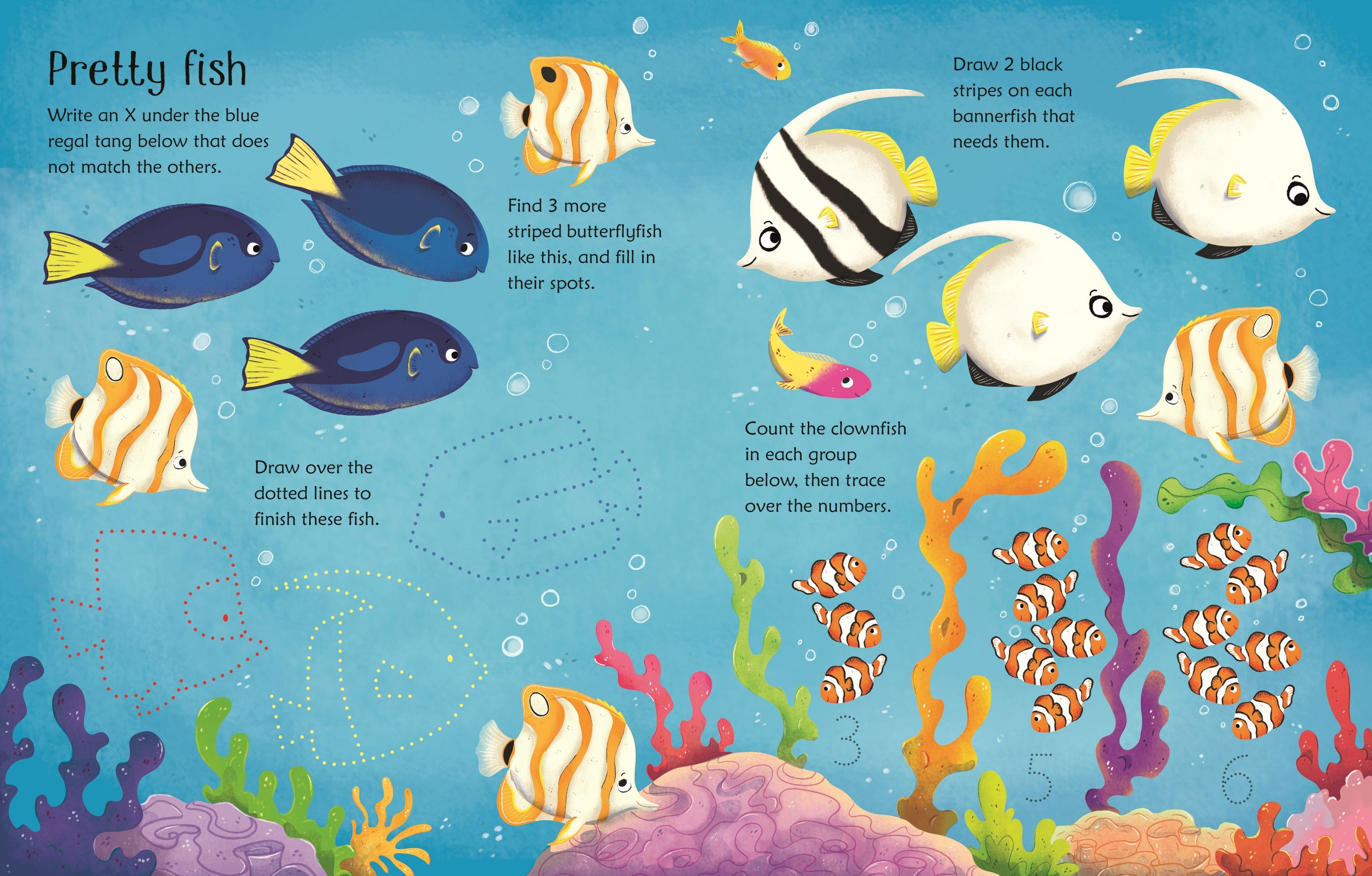 Usborne Wipe-Clean Aquarium Activities