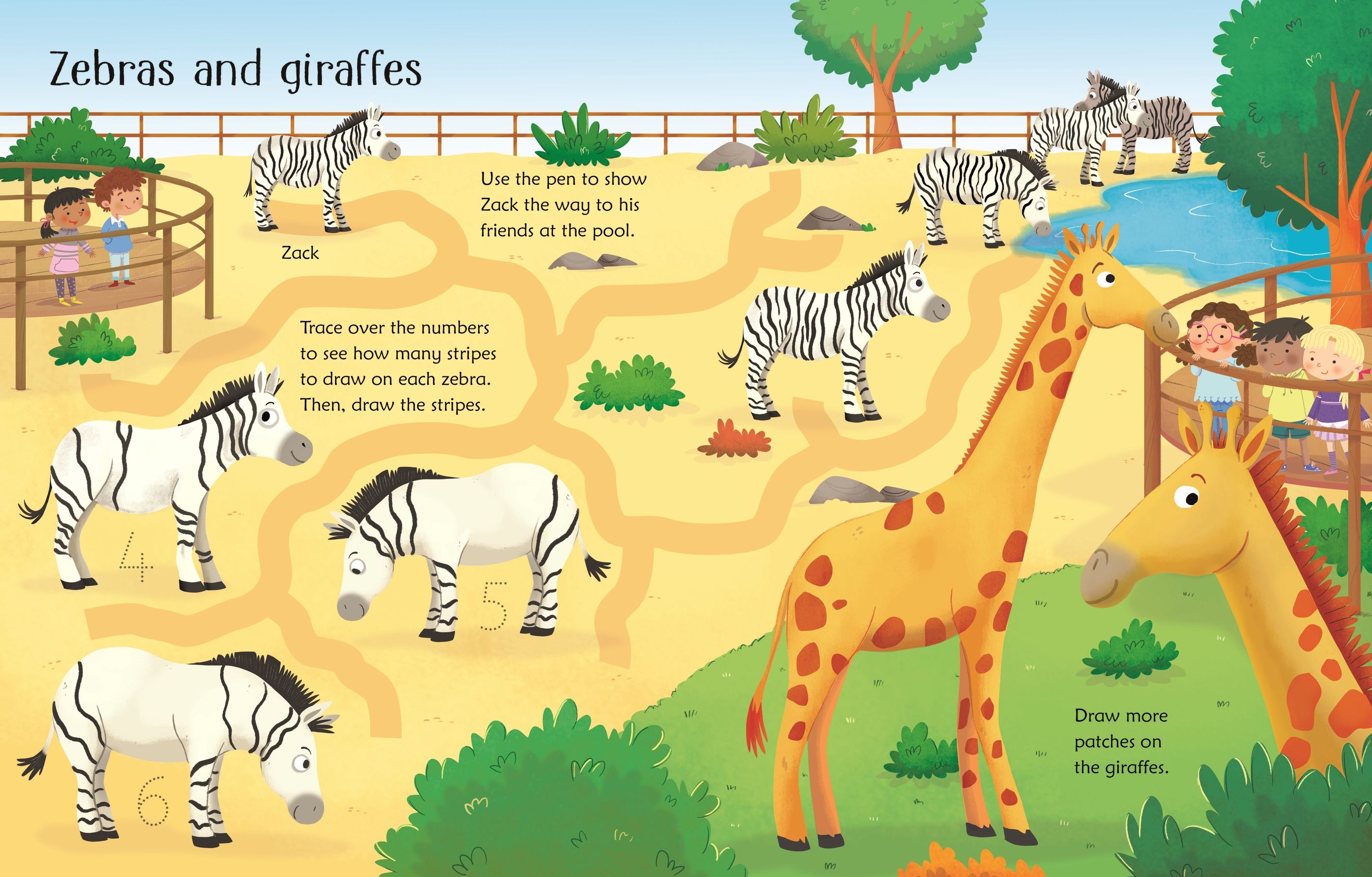 Usborne Wipe-Clean Zoo Activities