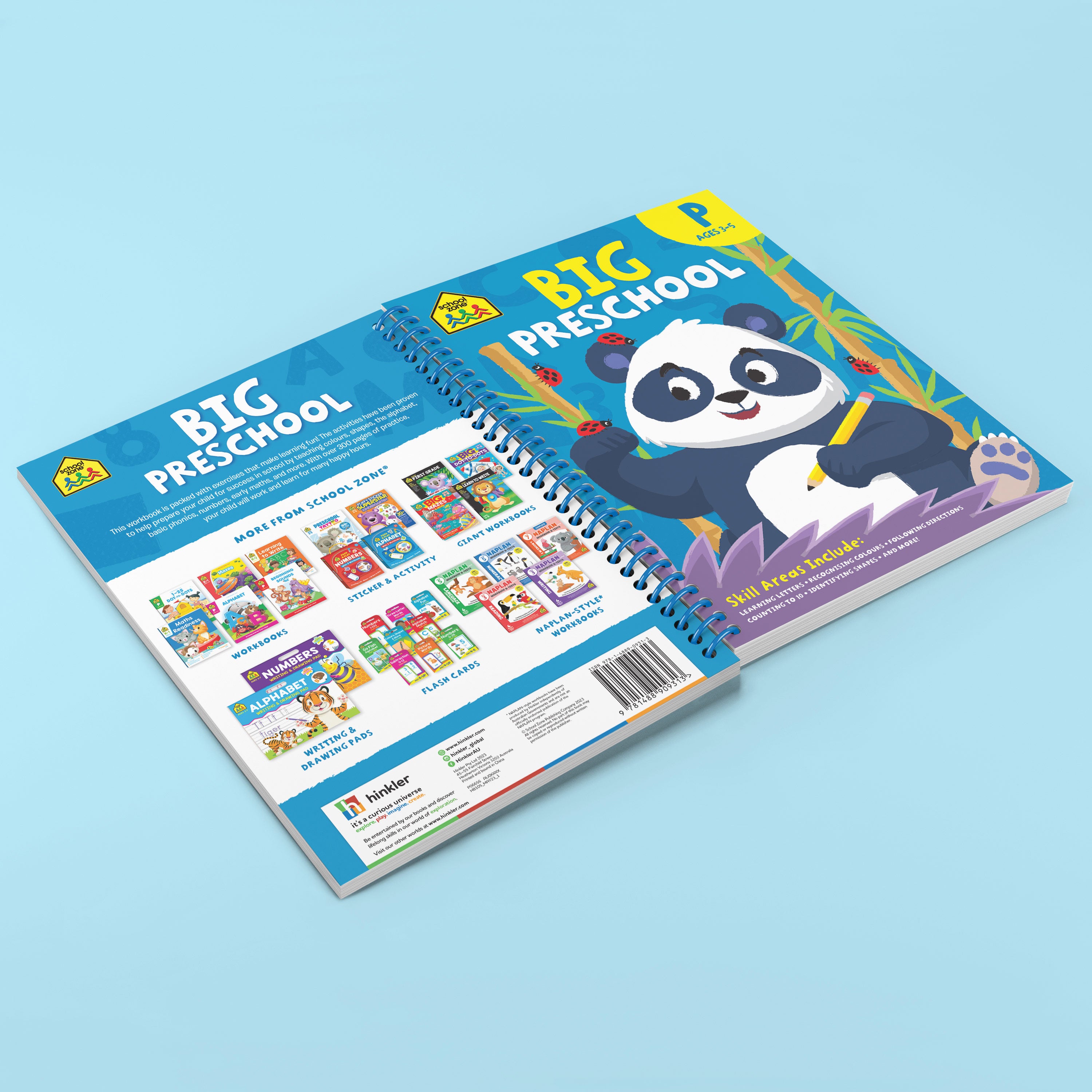 School Zone Giant Preschool Workbook (Ages 3-5)