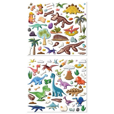 Dinosaur Puffy Sticker Play Scene Book