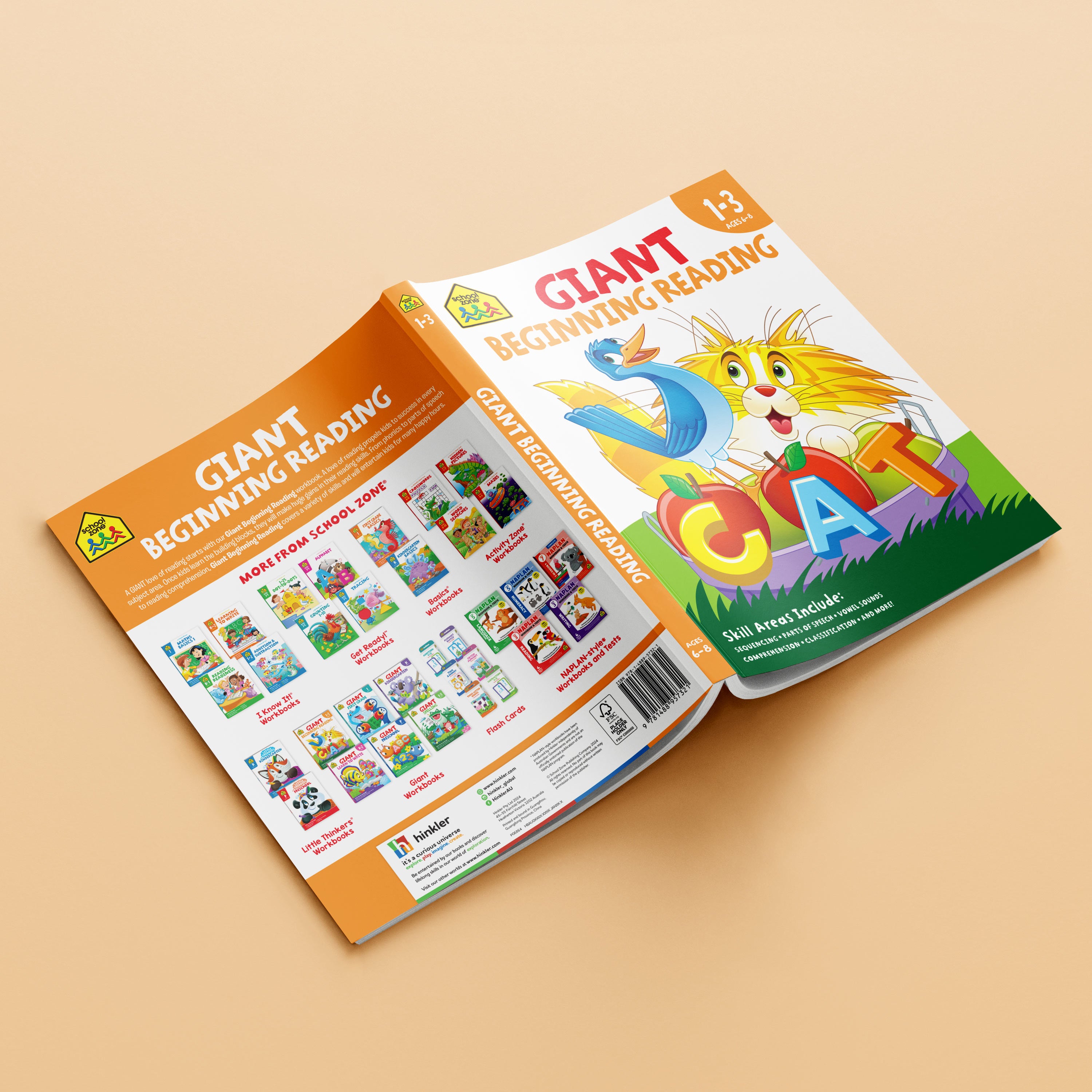 School Zone Giant Workbook Beginning Reading