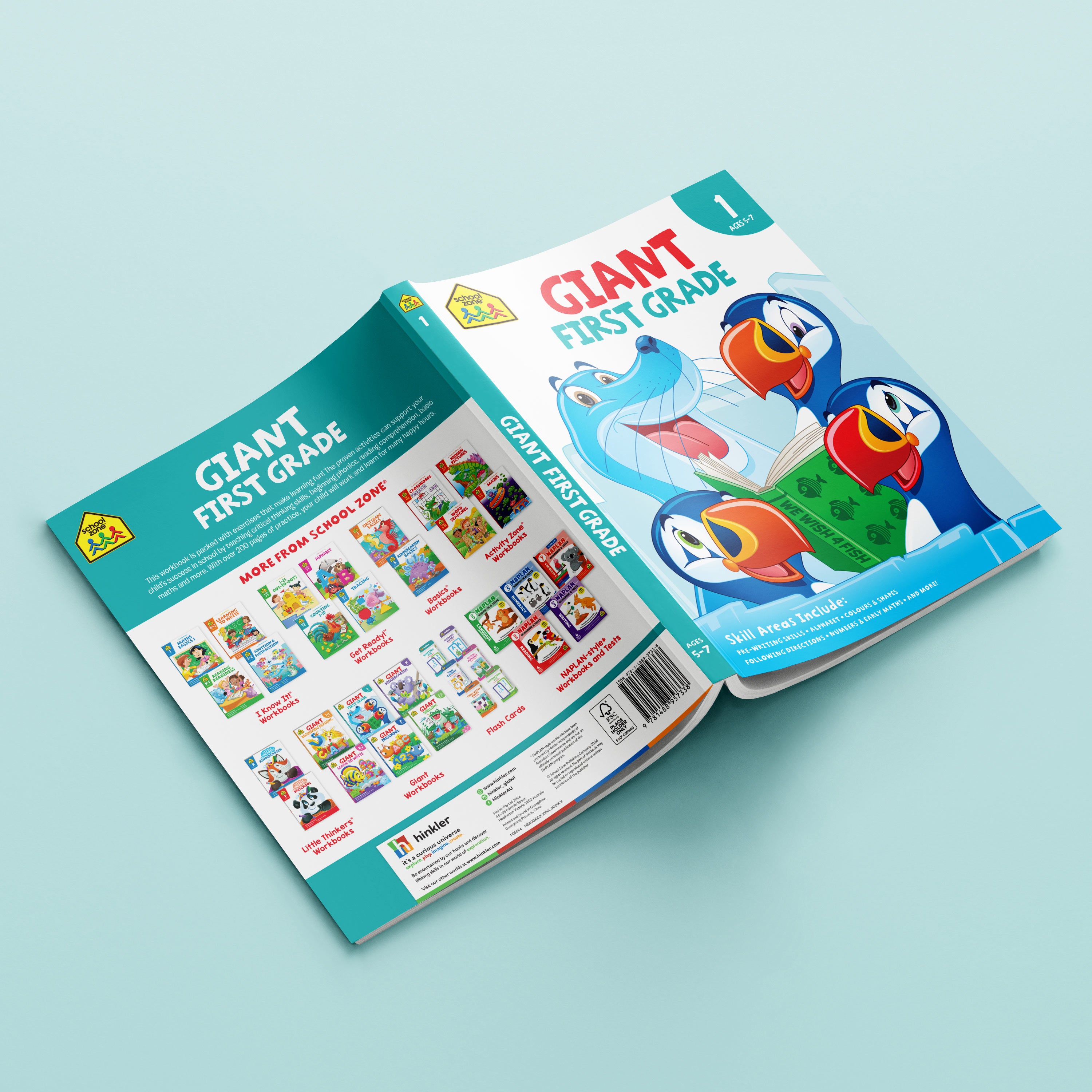 School Zone Giant Workbook First Grade