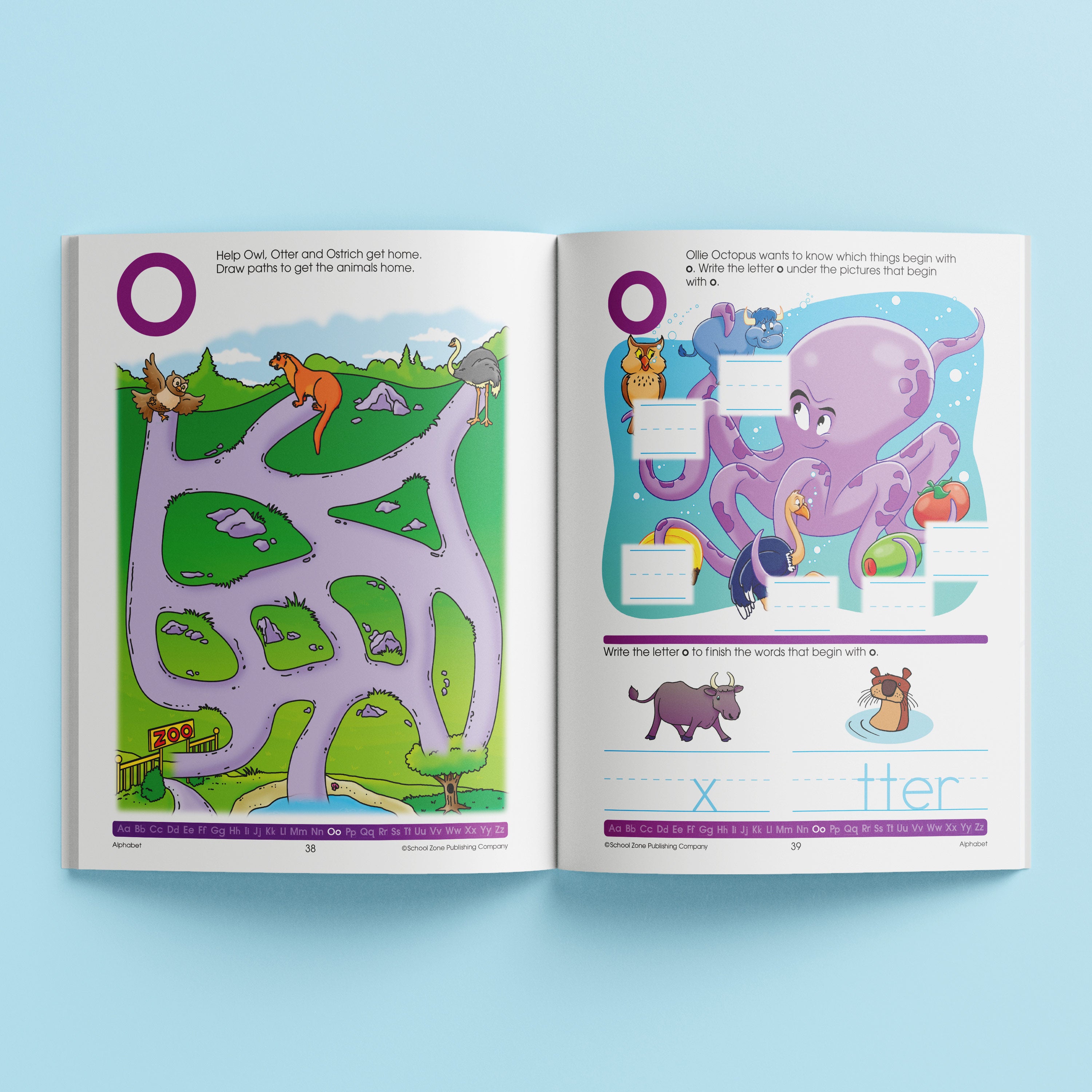 School Zone A Get Ready Book: Alphabet (Ages 3-5)
