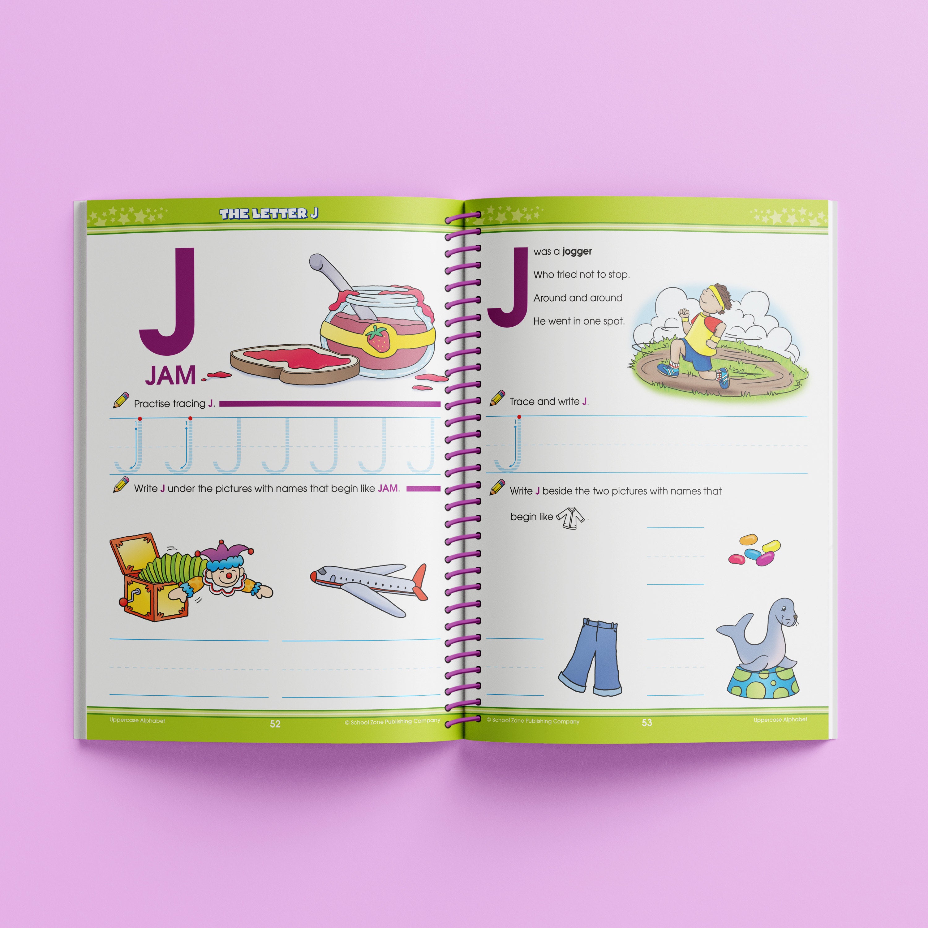 School Zone Big Spiro Workbook Alphabet: P (Ages 3-5)
