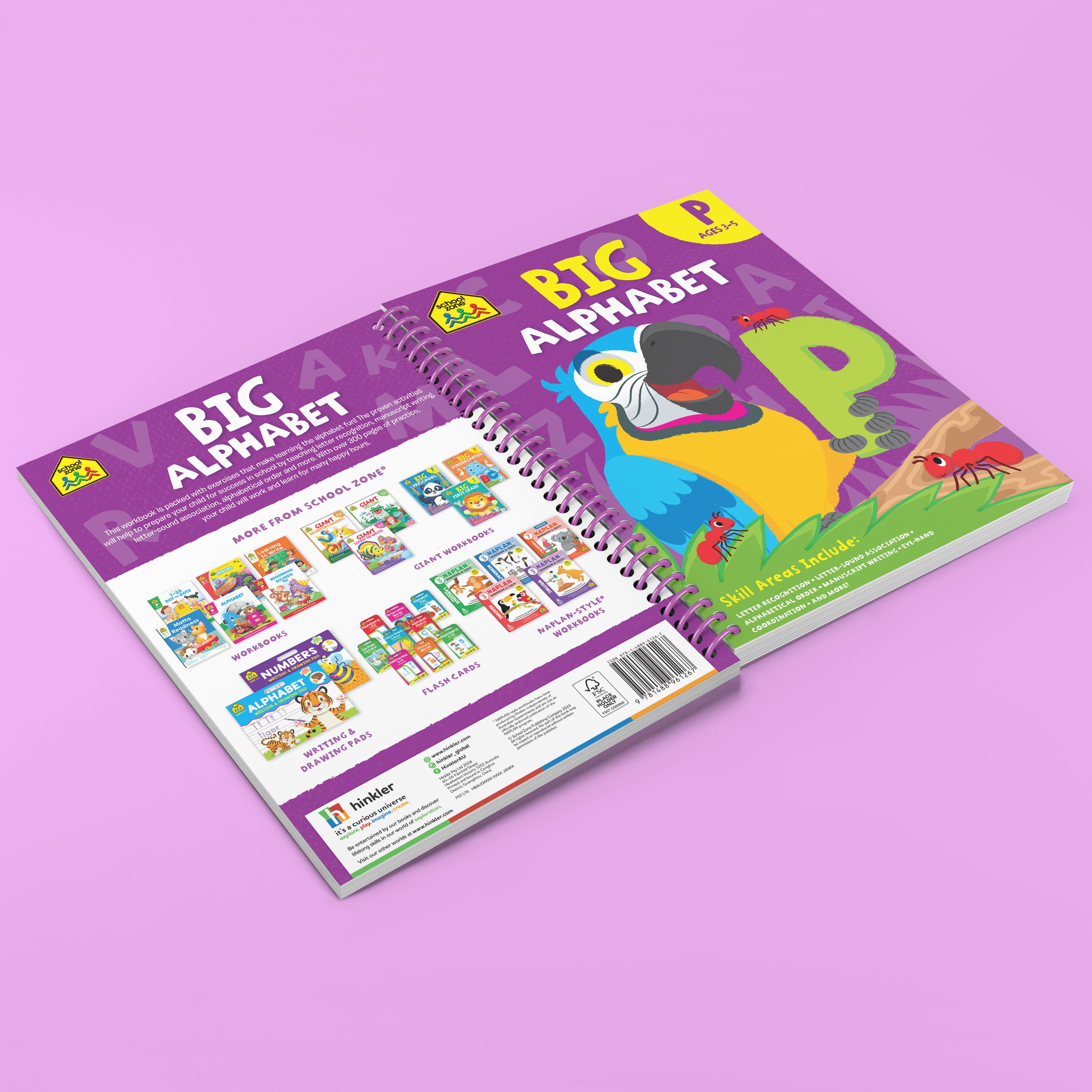 School Zone Big Spiro Workbook Alphabet: P (Ages 3-5)