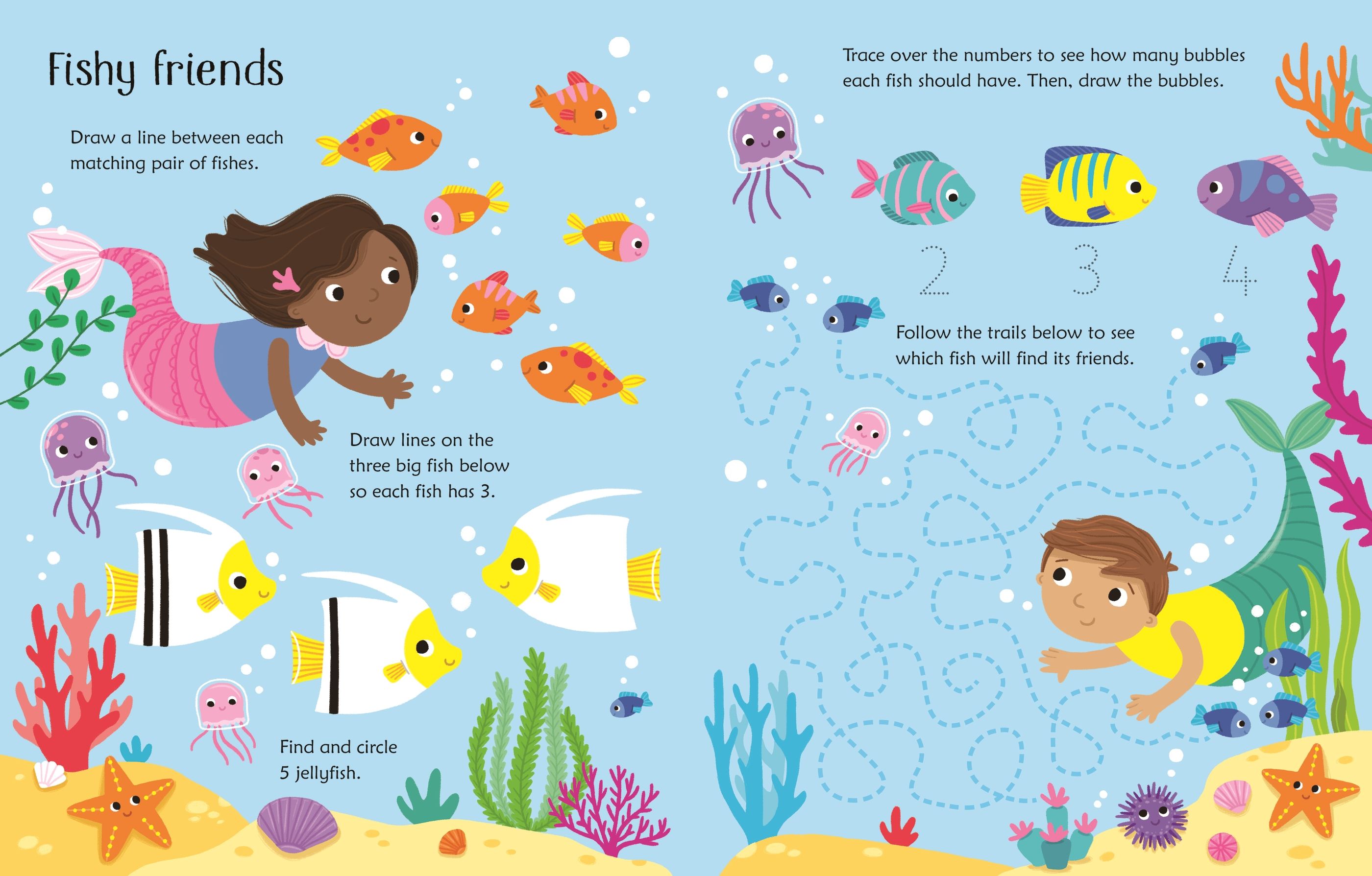 Usborne Wipe-Clean Mermaid Activities
