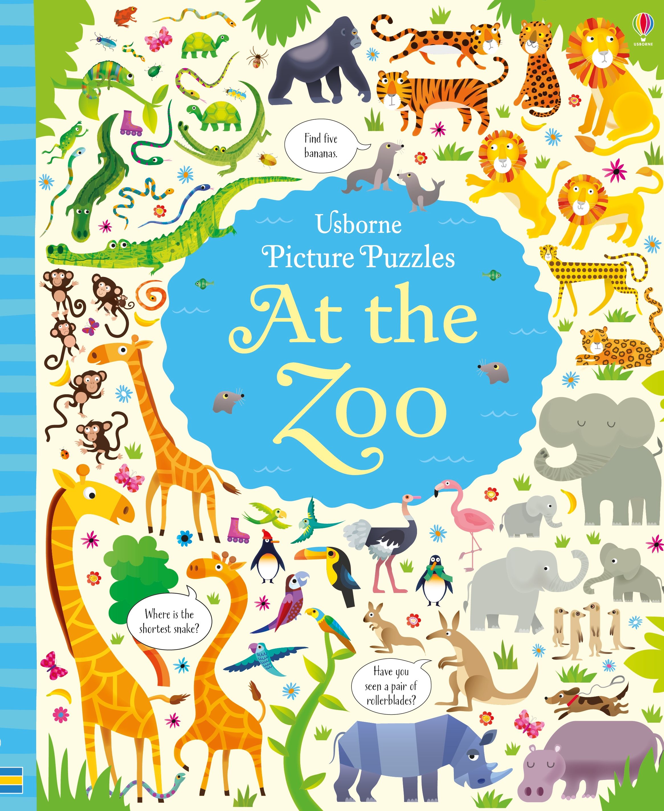 Usborne Book and Jigsaw: At the Zoo