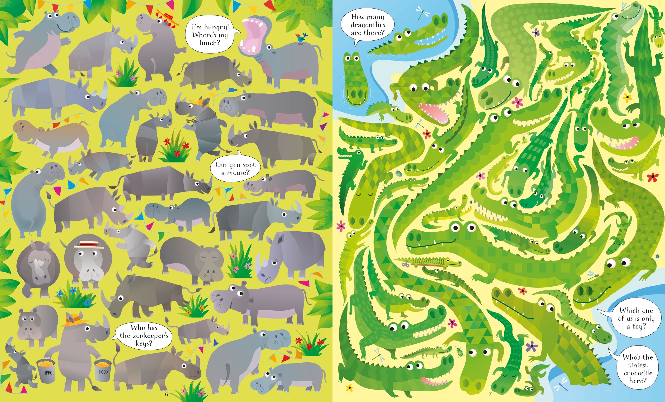 Usborne Book and Jigsaw: At the Zoo