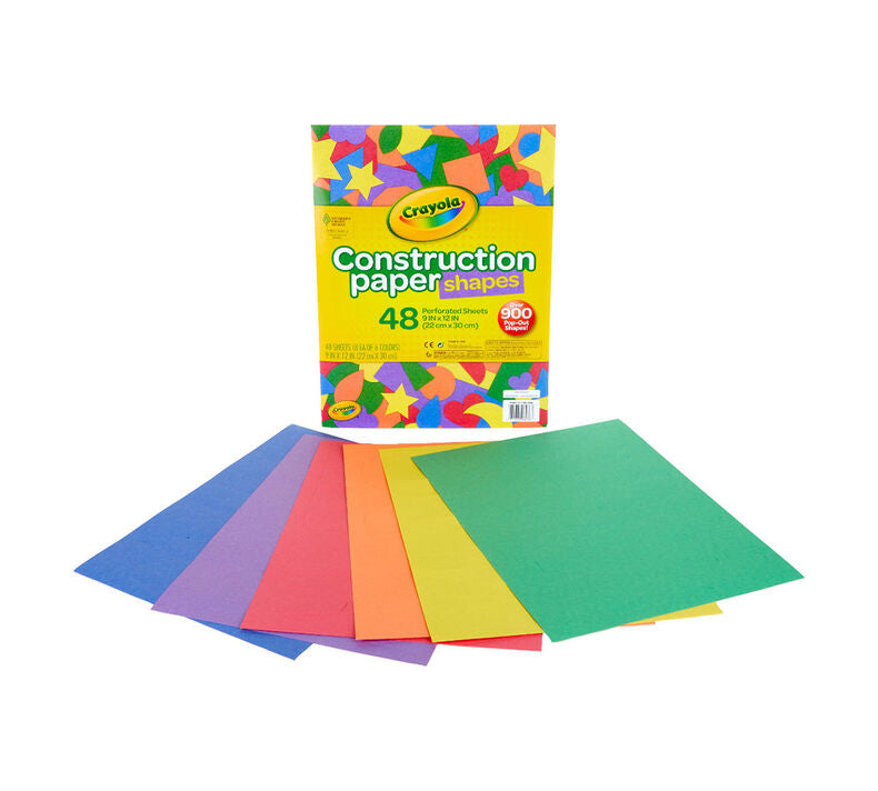 Crayola Construction Paper Shapes (48ct)