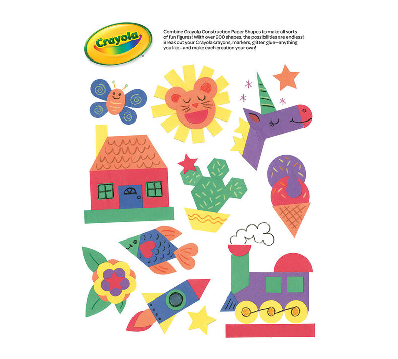 Crayola Construction Paper Shapes (48ct)