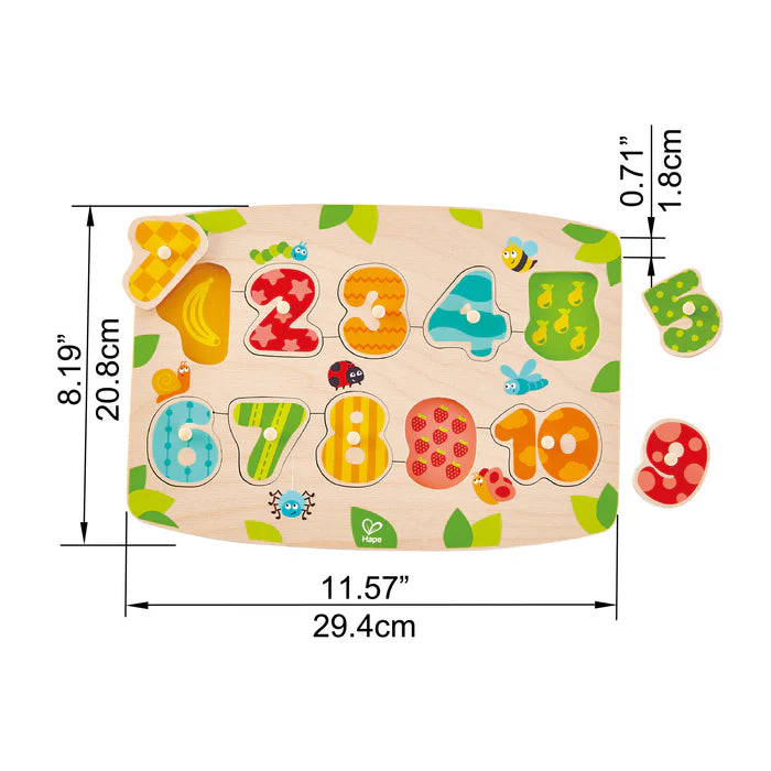 Hape Number Peg Puzzle