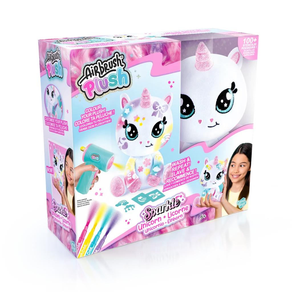 Canal Toys Airbrush Plush: Sparkle Unicorn