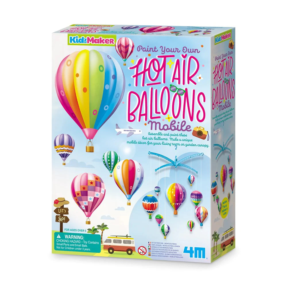 4M KidzMaker Paint Your Own Hot Air Balloons Mobile
