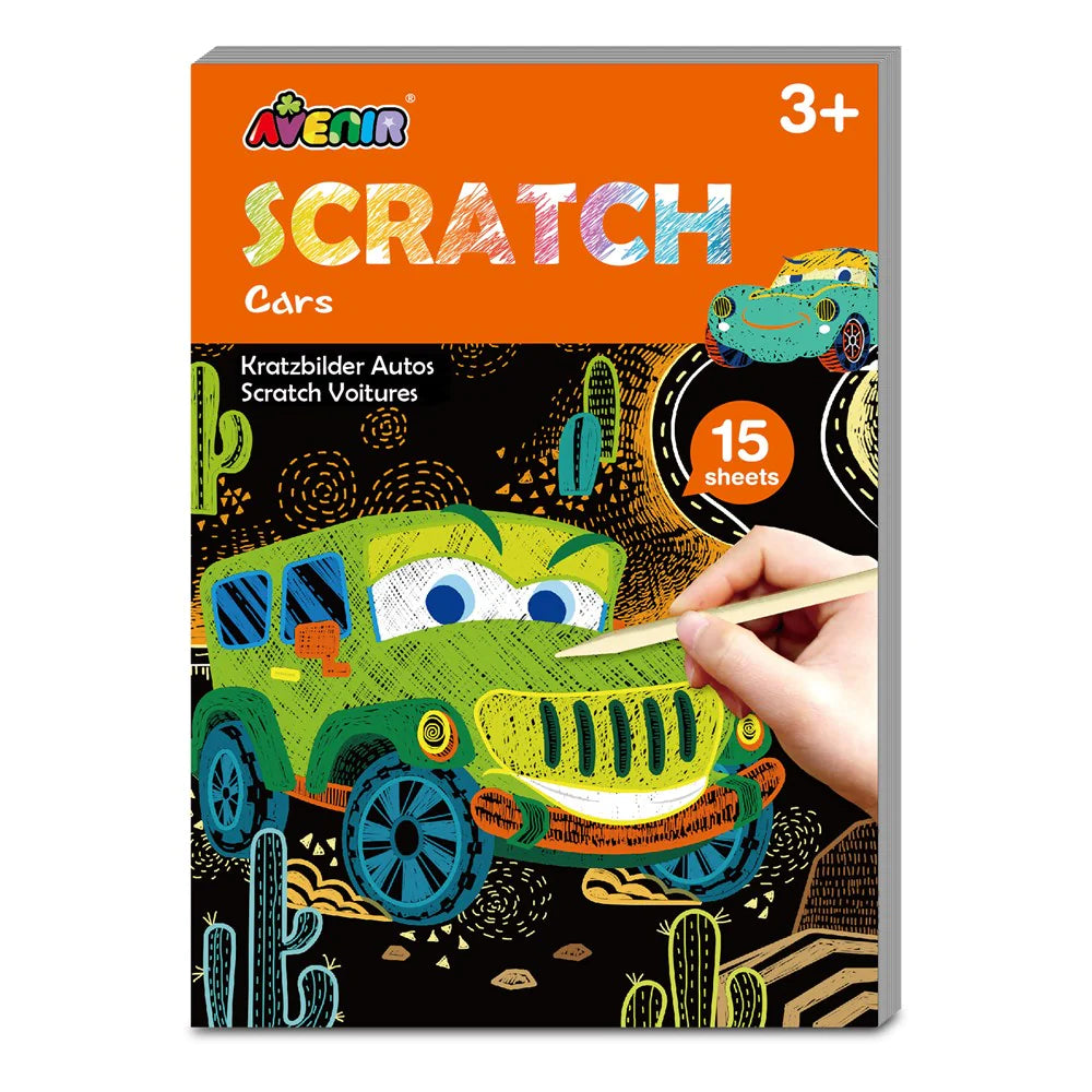 Avenir Mini Scratch Book - Cars