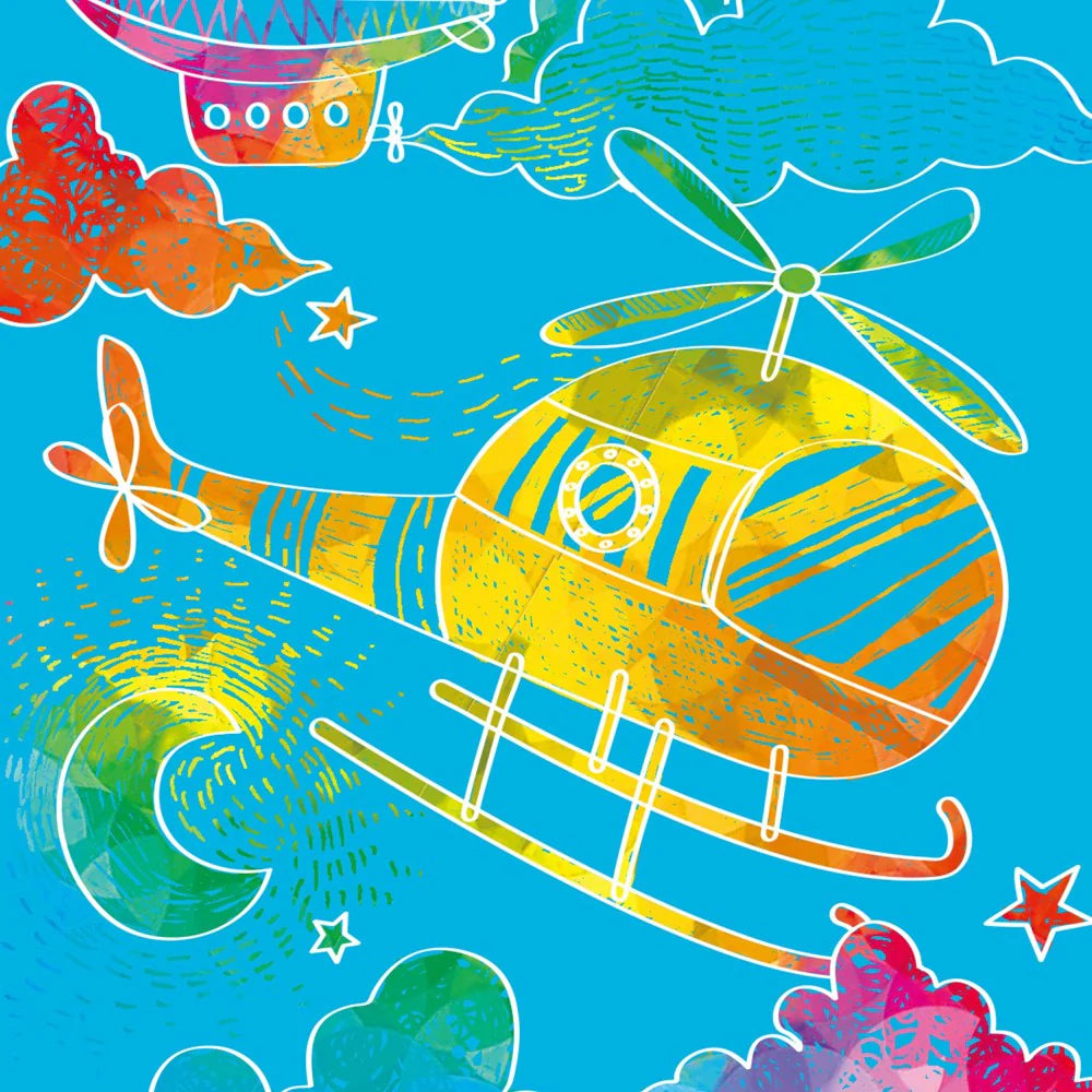 Avenir Mini Scratch Book: Airplane