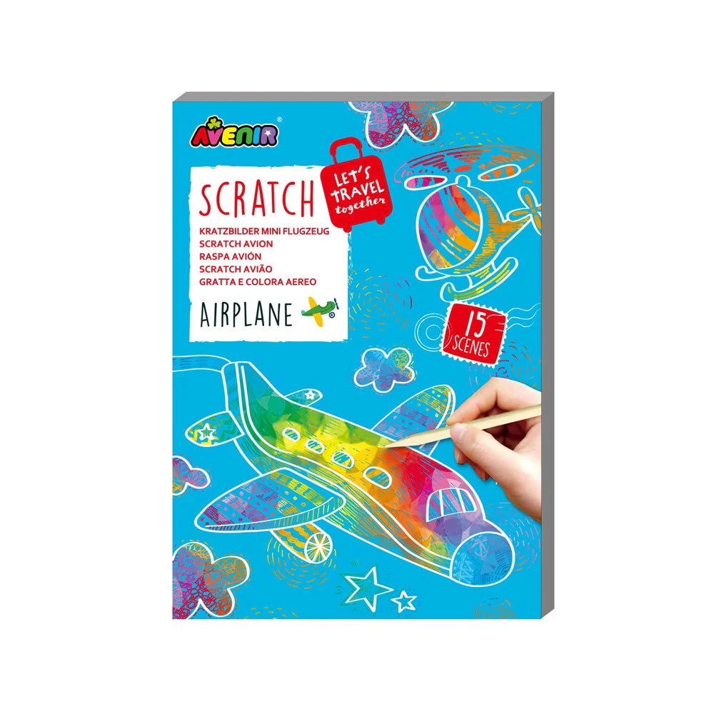 Avenir Mini Scratch Book: Airplane