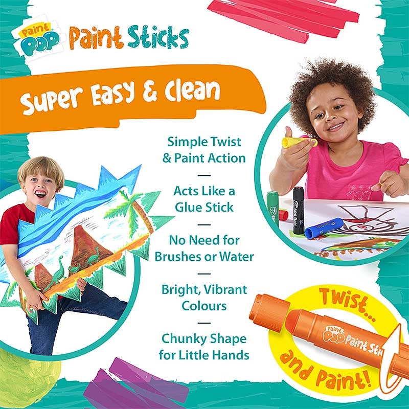Paint Pop Classic Colours (24 Paint Sticks)